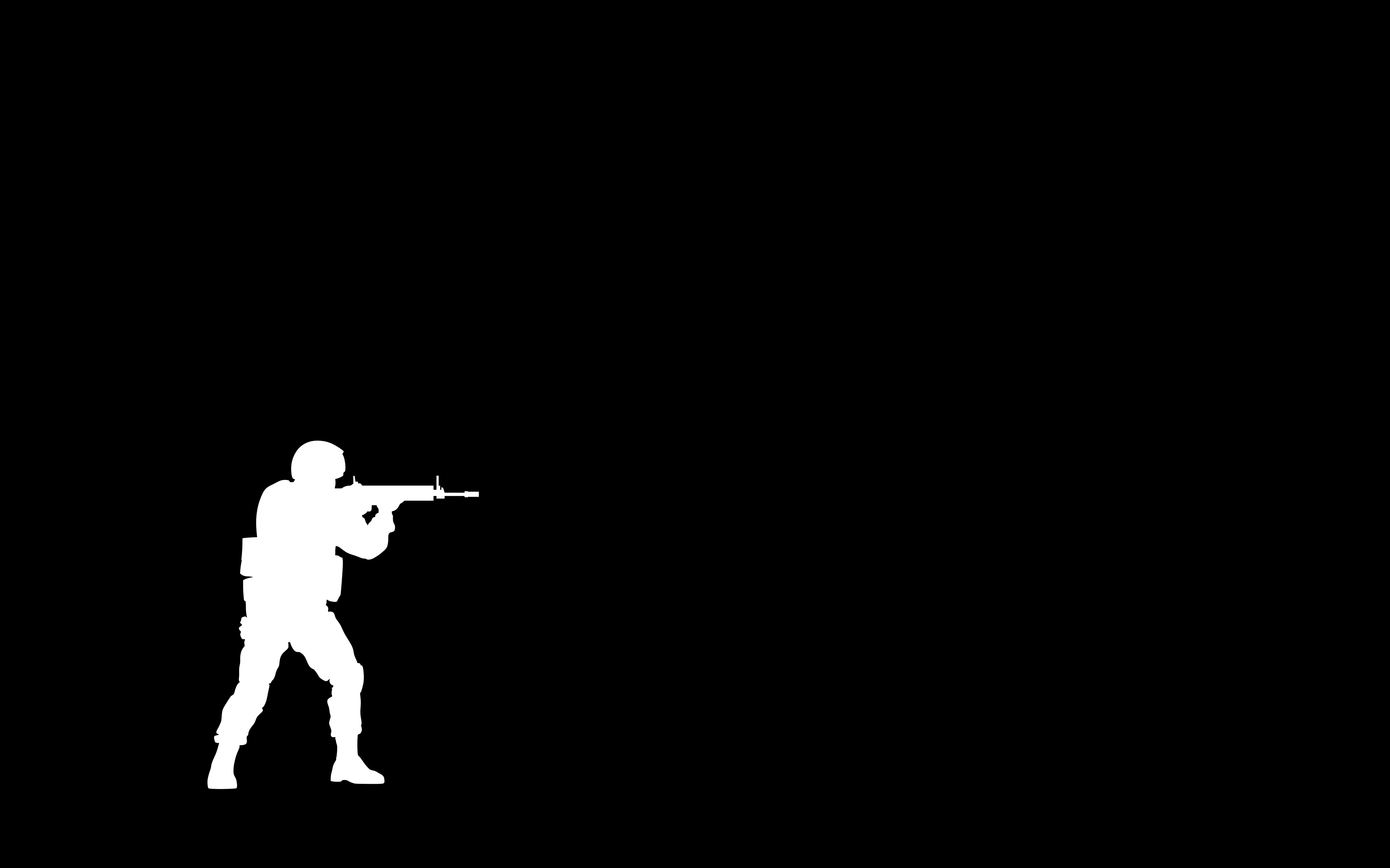 Video Games Special Forces Silhouette Minimalism Counter Strike Global Offensive 3840x2400