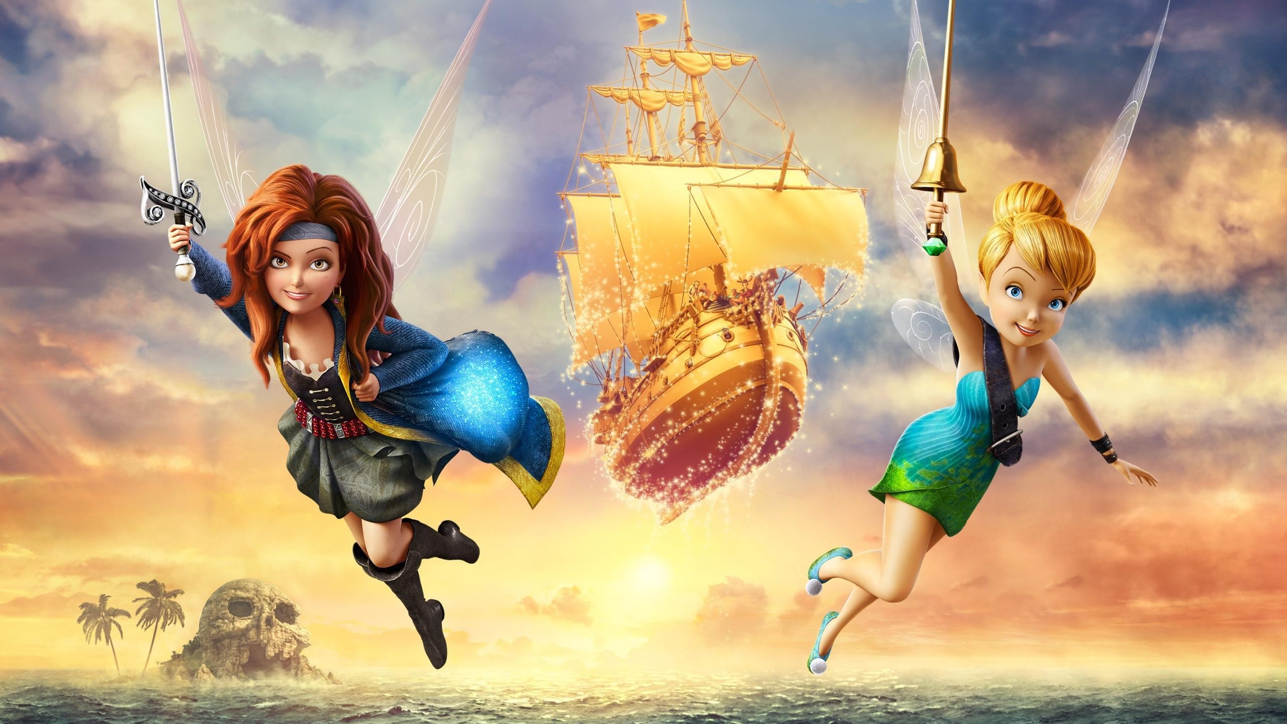 The Pirate Fairy Fairy Pirate Ship Tinker Bell 2560x1440
