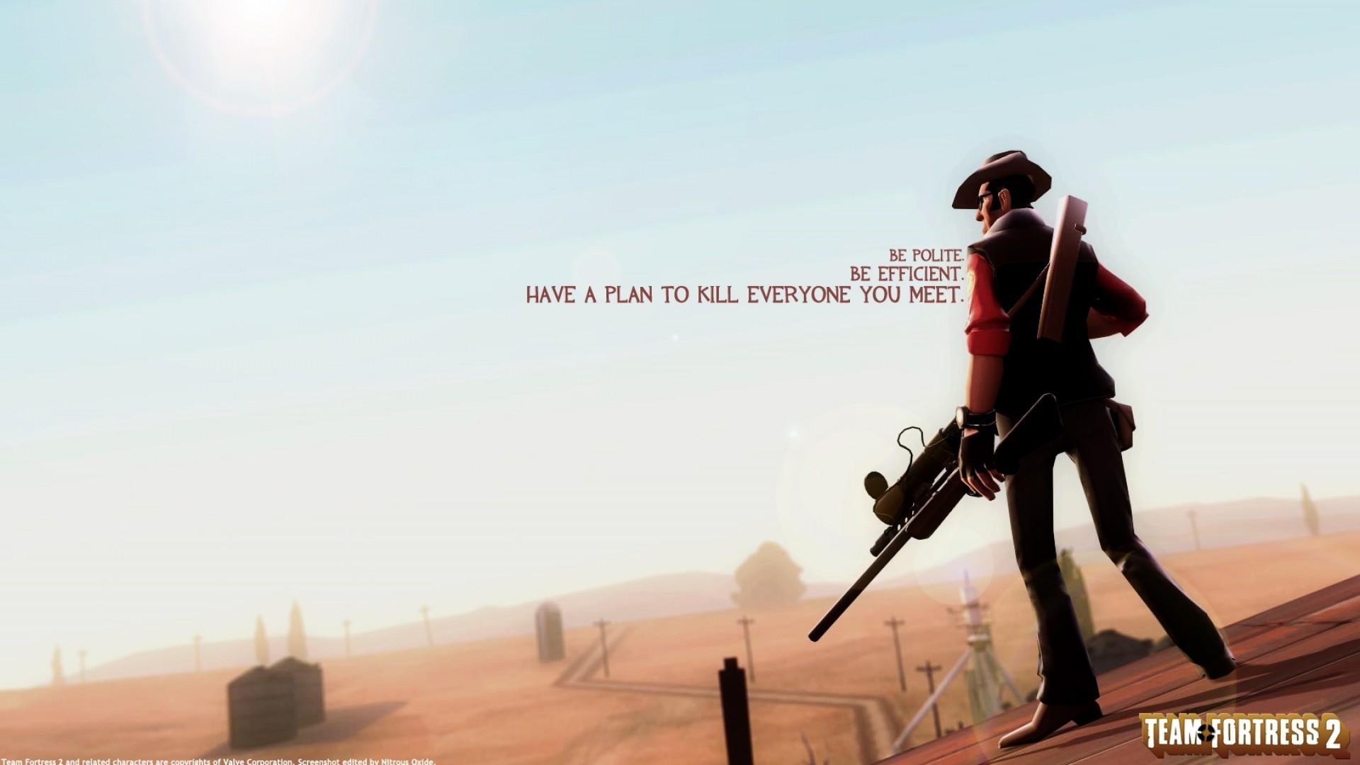 Digital Art Team Fortress 2 Sniper TF2 Snipers Sniper Rifle Video Games 1920x1080