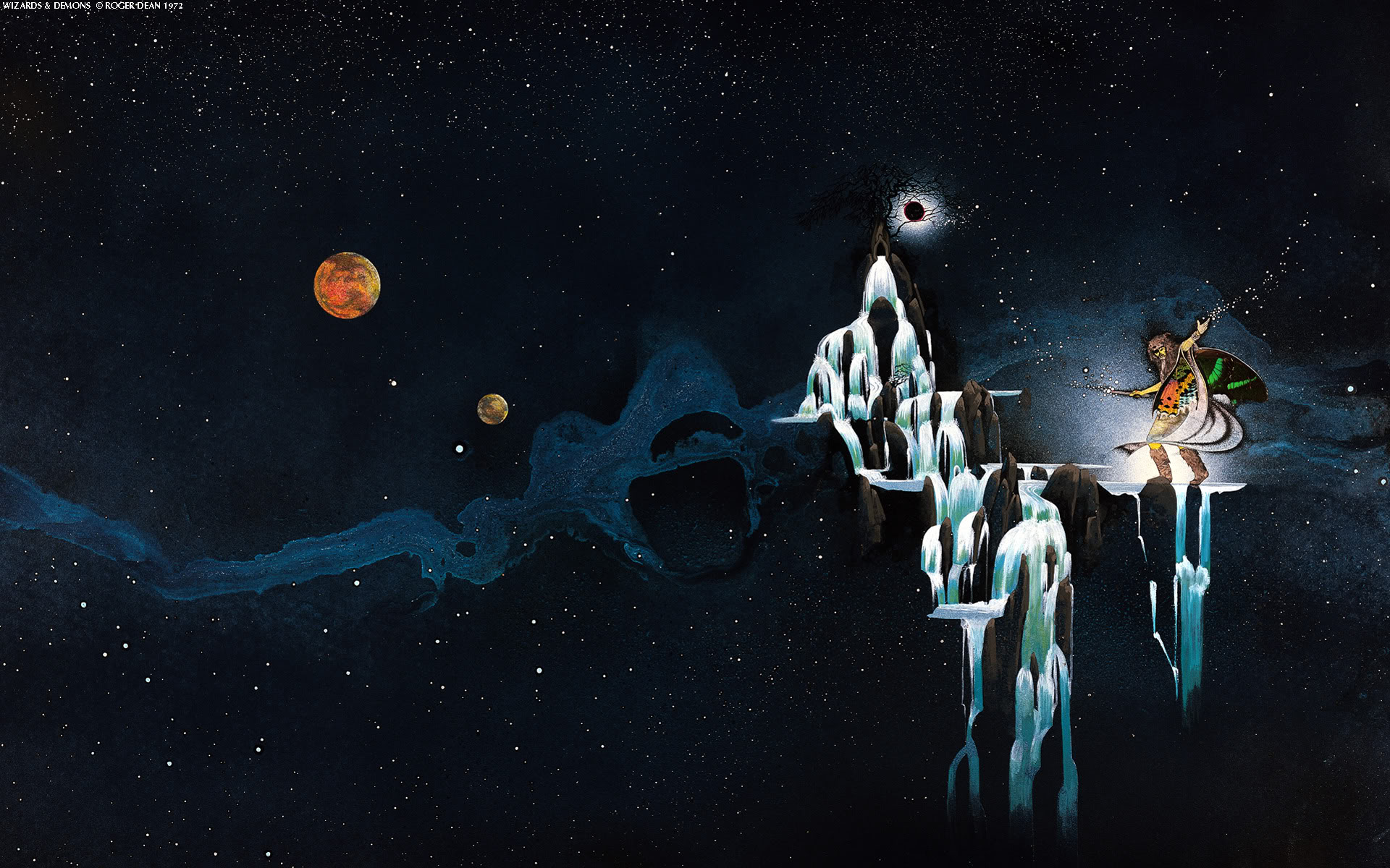 Space Mythology Uriah Heep Music Artwork Space Art Roger Dean 1972 Year 1920x1200