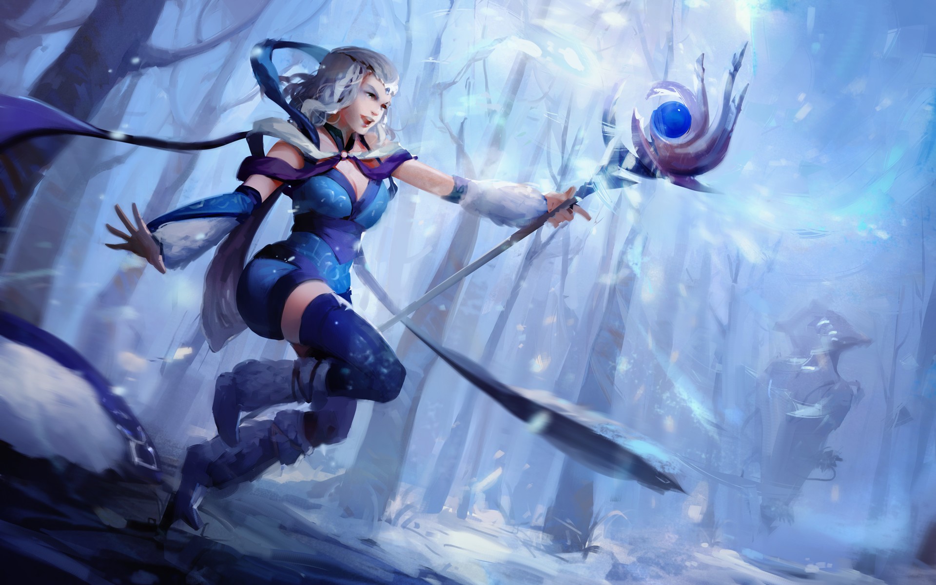 Dota 2 Rylai Crystal Maiden DOTA2 1920x1200