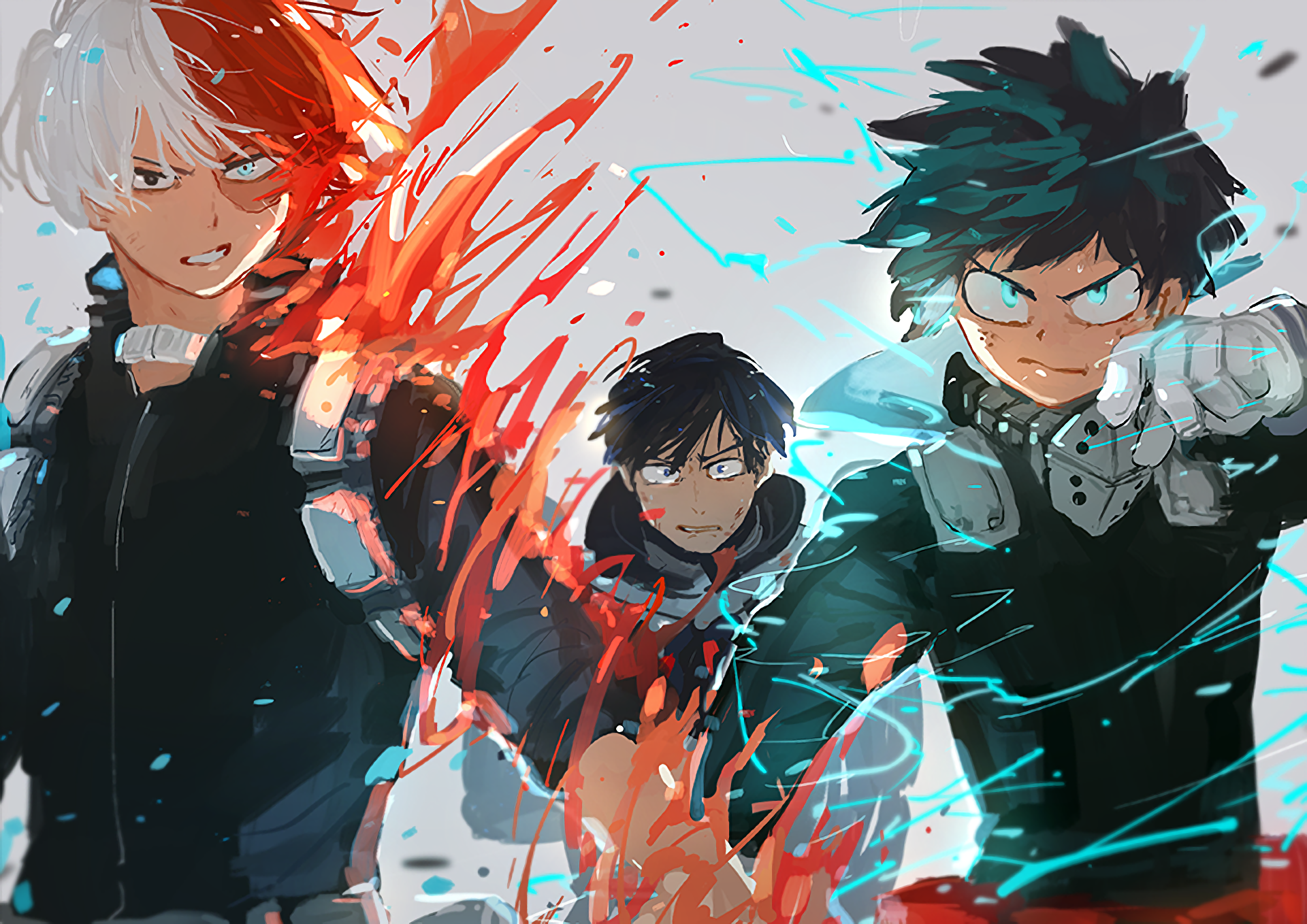 Boku No Hero Academia Izuku Midoriya Midoriya Izuku Iida Tenya Todoroki Sh To Anime Boys Anime 1920x1358