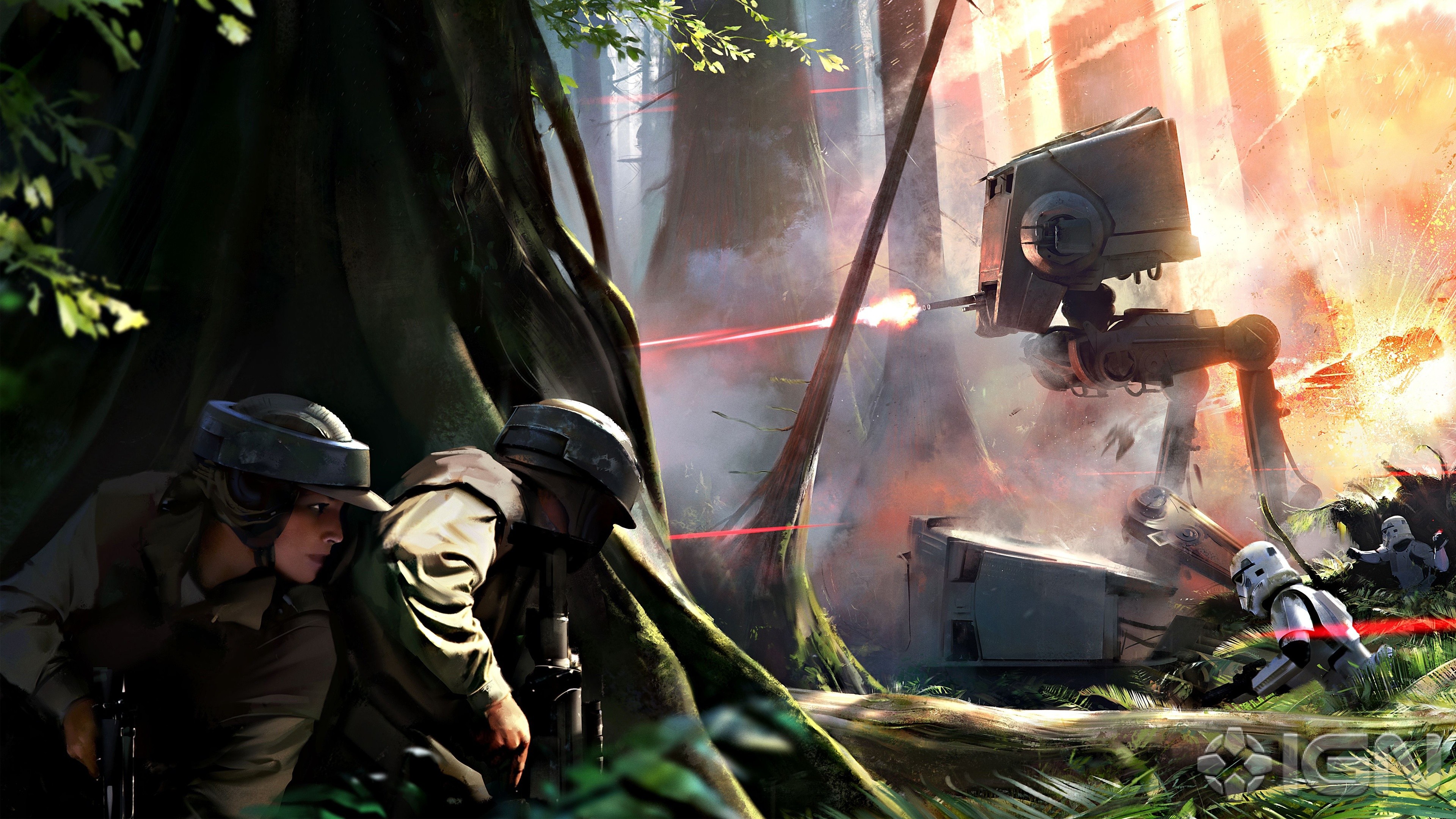 Star Wars Battlefront Video Games Video Game Art Imperial Forces AT AT 3840x2160