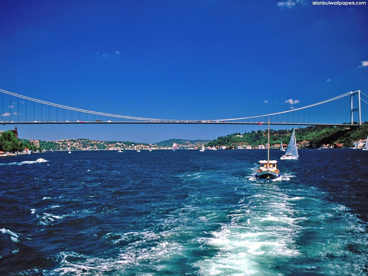 Bridge Bosphorus Bosphorus Bridge Boat Landscape 1280x960
