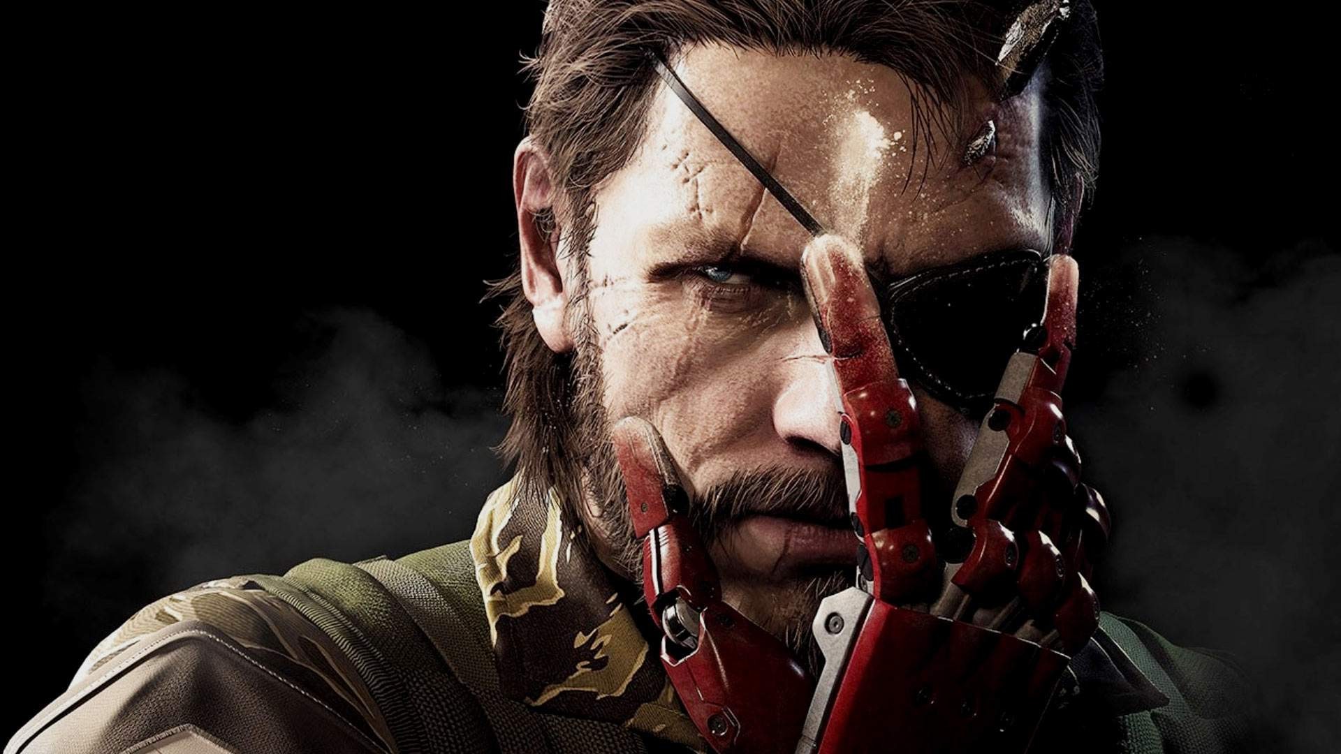 Metal Gear Solid V The Phantom Pain Digital Art Video Games Soldier Warrior Scars Face Eye Patch Con 1920x1080