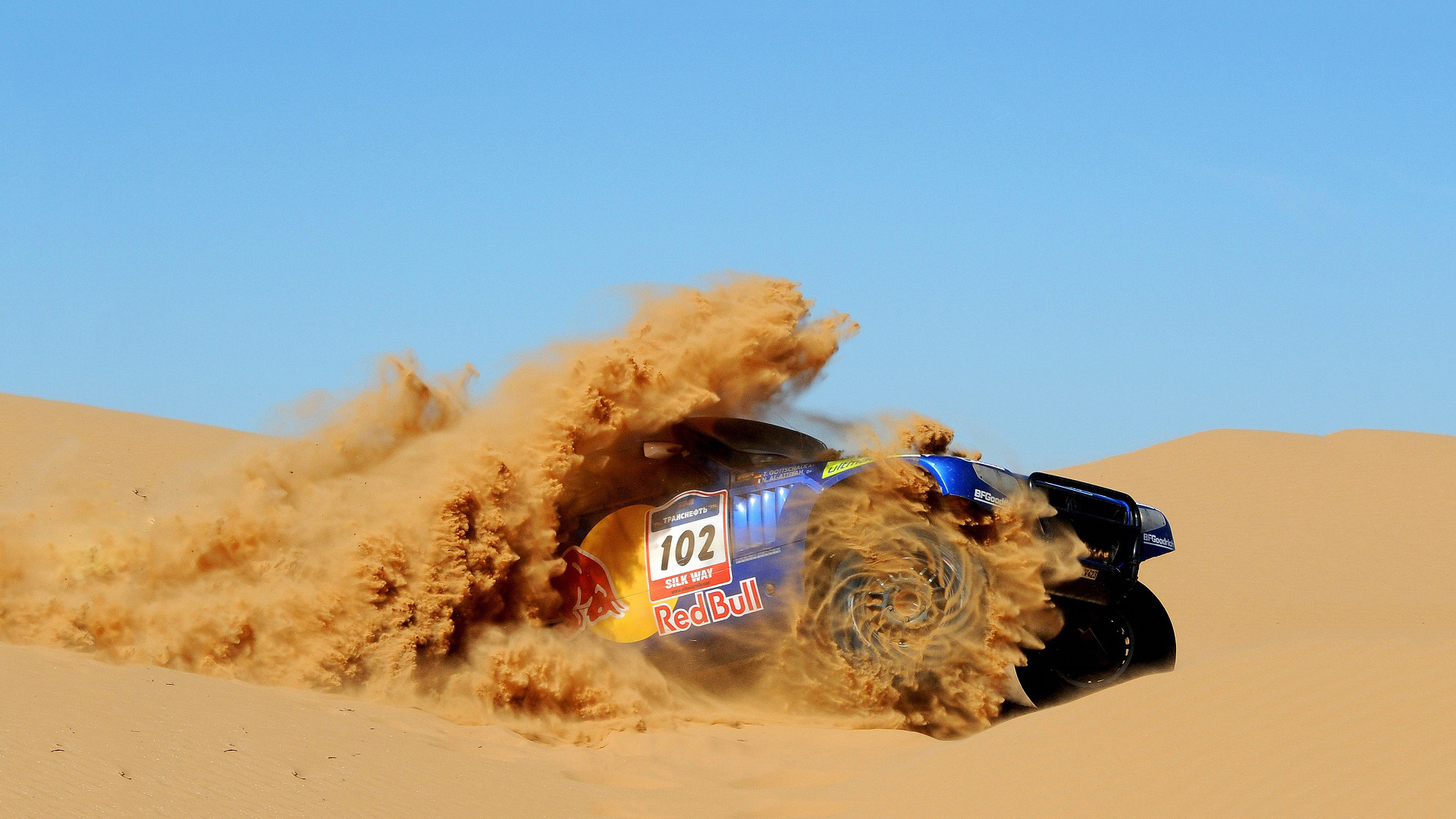 Rally Cars Red Bull Sand Desert Vehicle Sport Race Cars 1920x1080