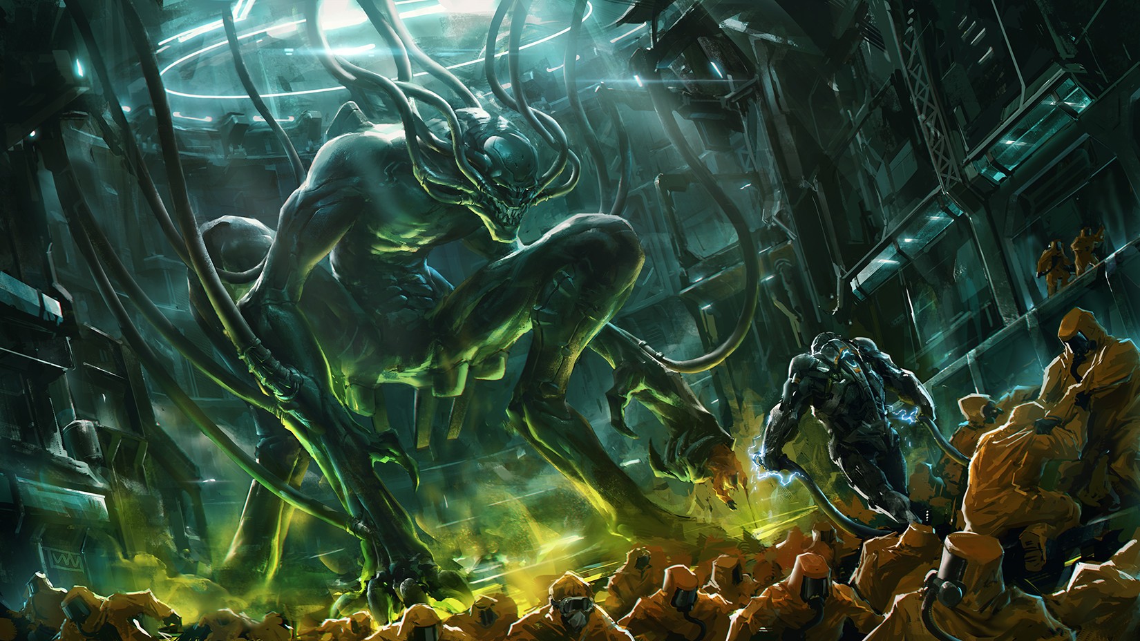 Aliens Hazard Artwork Fantasy Art Concept Art Digital Art 1650x928