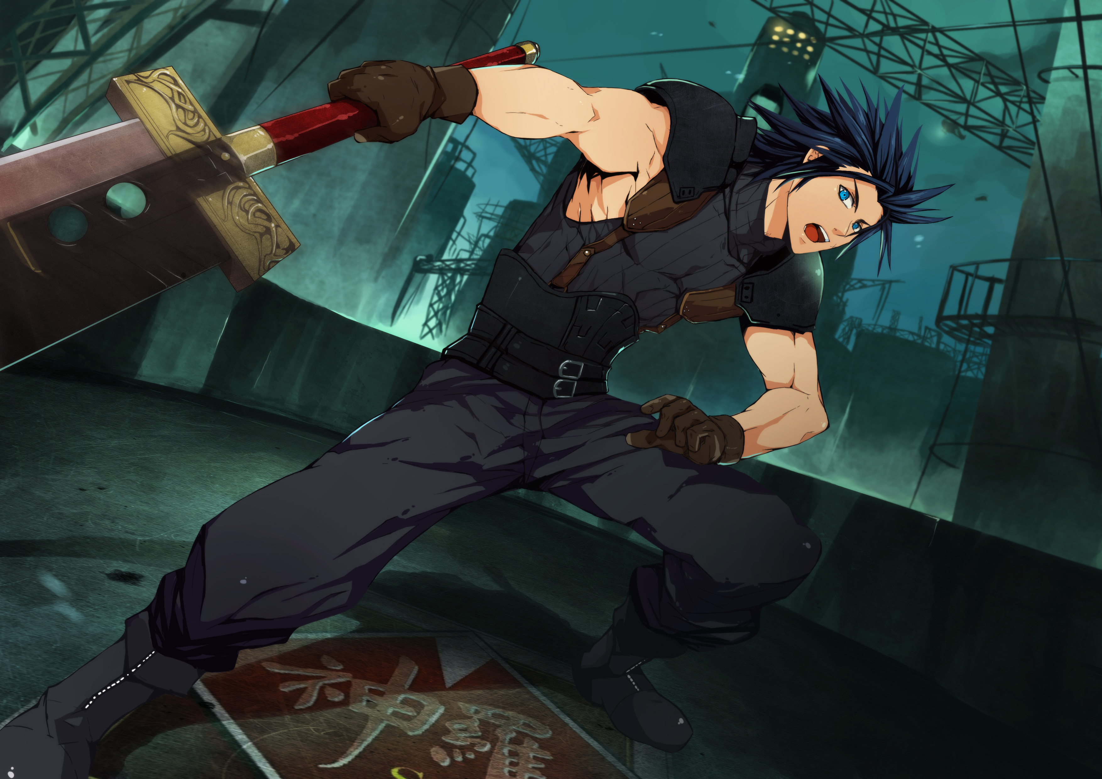 Zack Fair Crisis Core Final Fantasy Vii 3508x2480