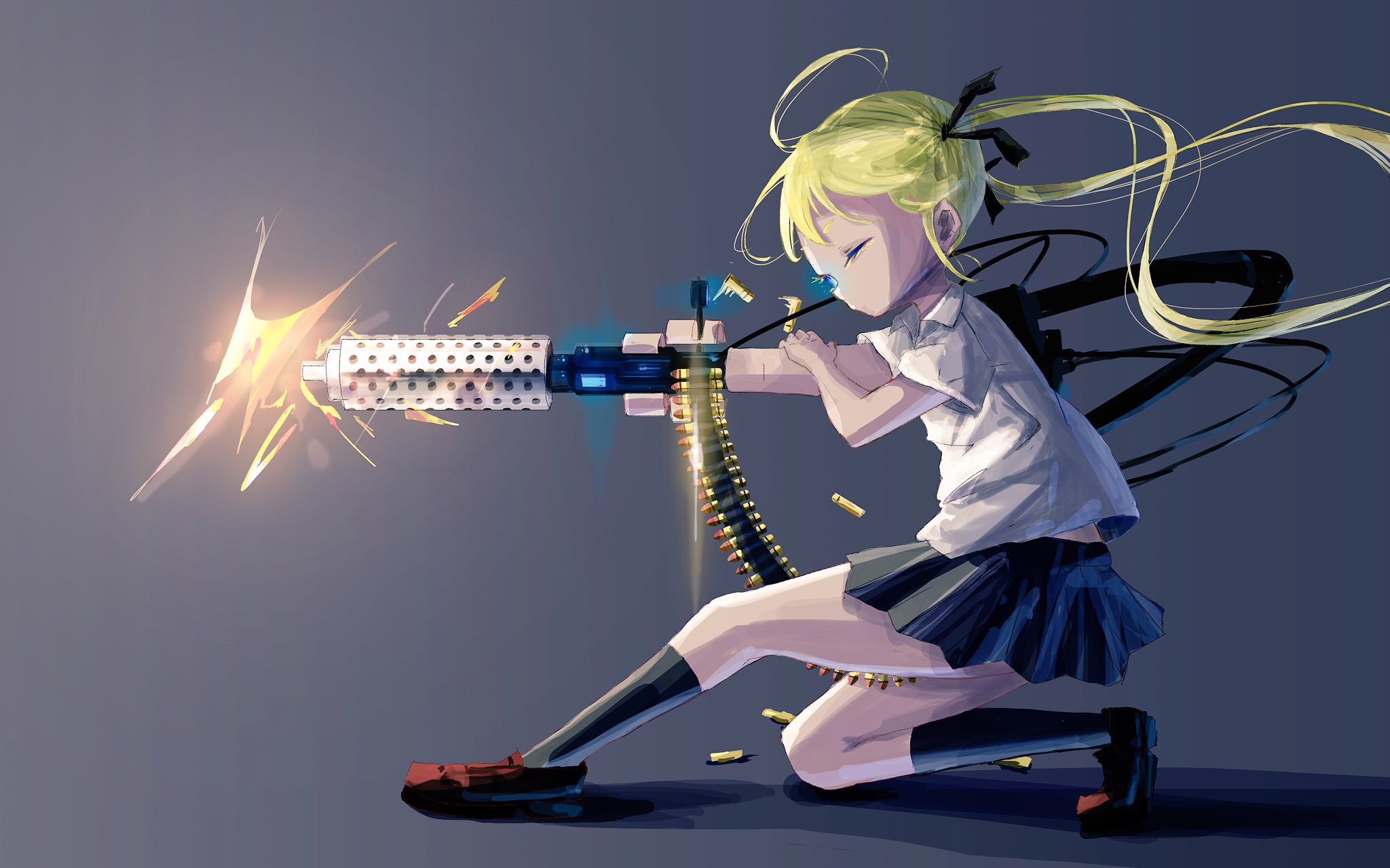 Kill Me Baby Anime Girls Ammunition 2048x1280