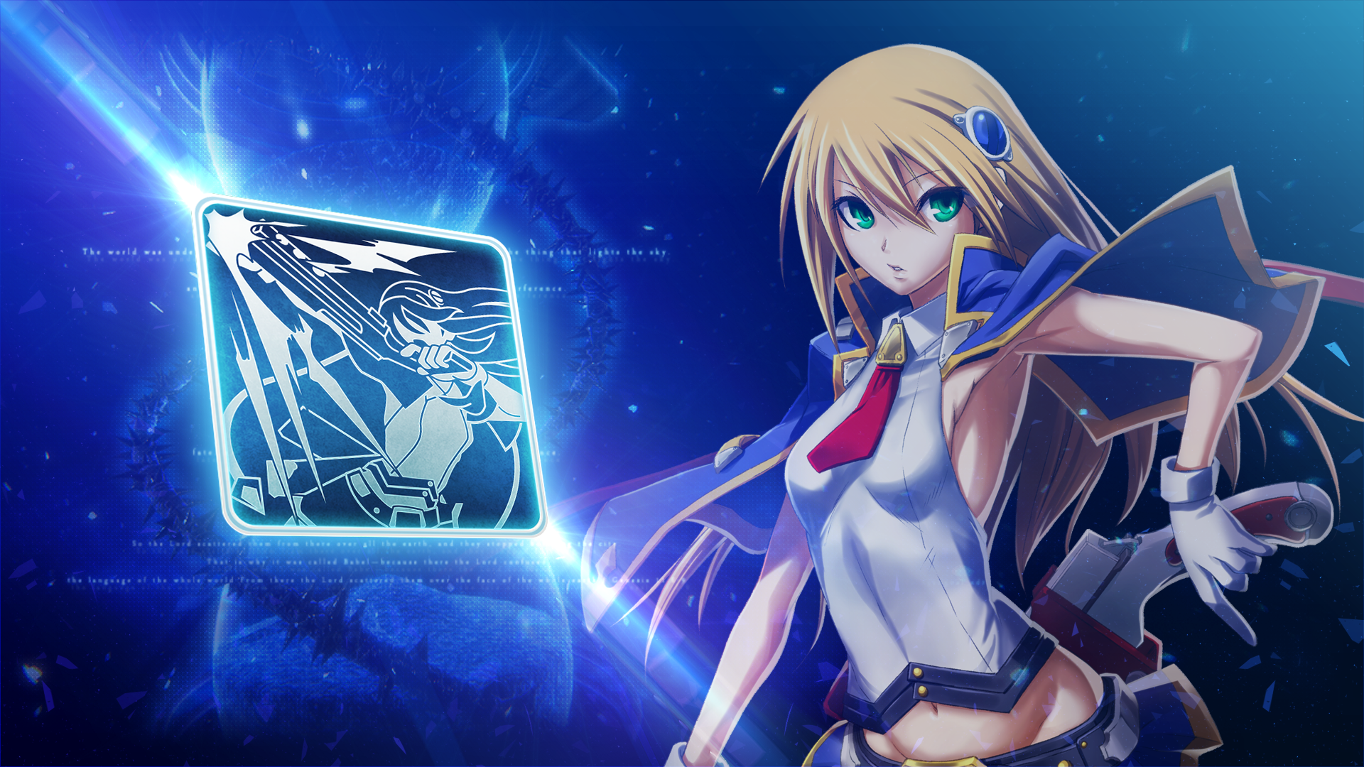 Blazblue Noel Vermillion Blonde Green Eyes 1920x1080