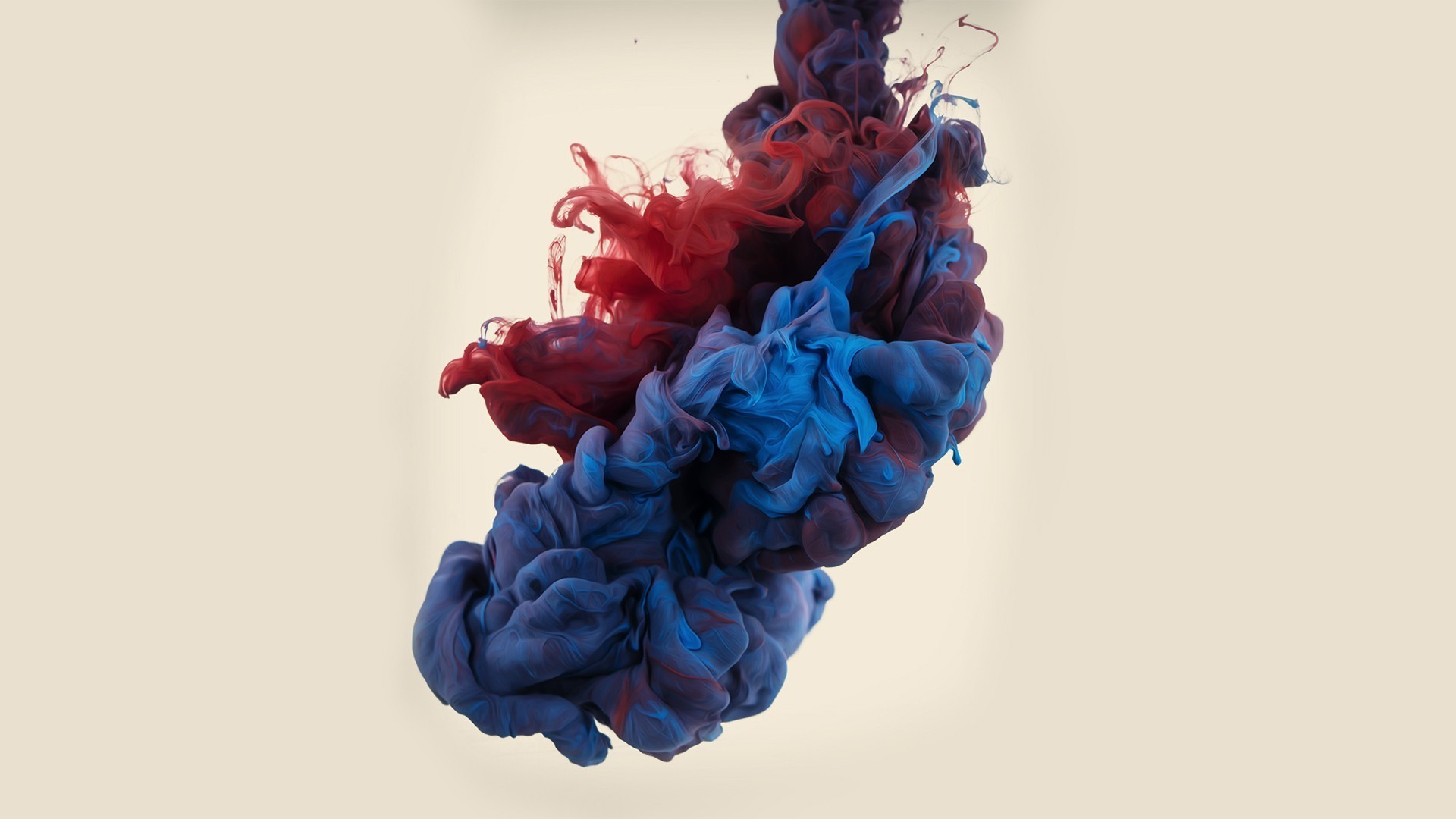 Ink Alberto Seveso Digital Art Beige Beige Background Blue 1920x1080