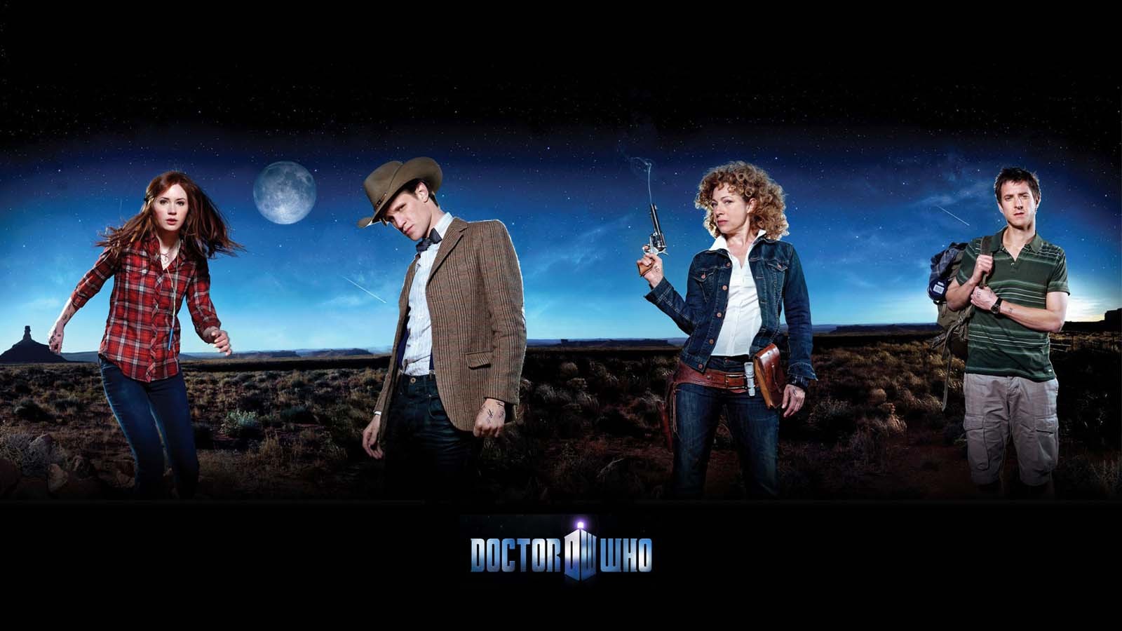Doctor Who Amy Pond Eleventh Doctor Matt Smith Karen Gillan Arthur Darvill 1600x900
