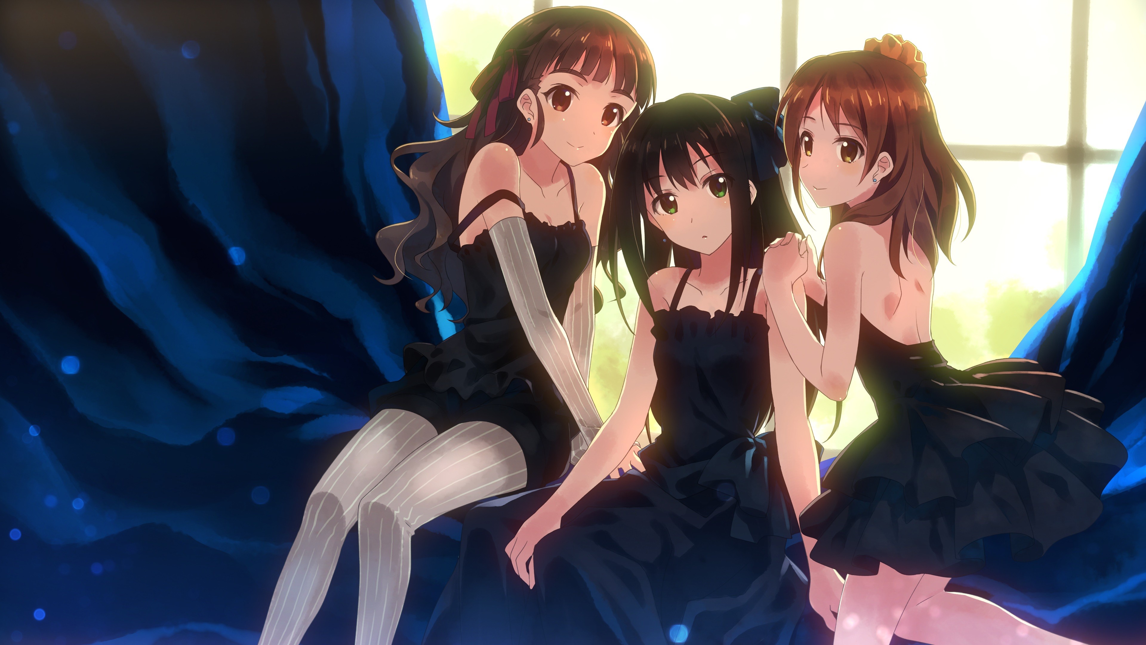 Anime Anime Girls Yuuki Tatsuya Shibuya Rin Shimamura Uzuki THE IDOLM STER Cinderella Girls THE IDOL 3840x2160