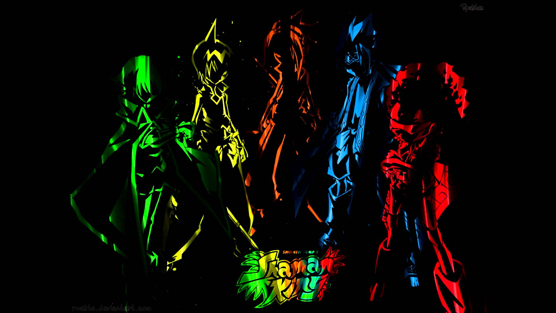 Shaman King Colorful Simple 1920x1080