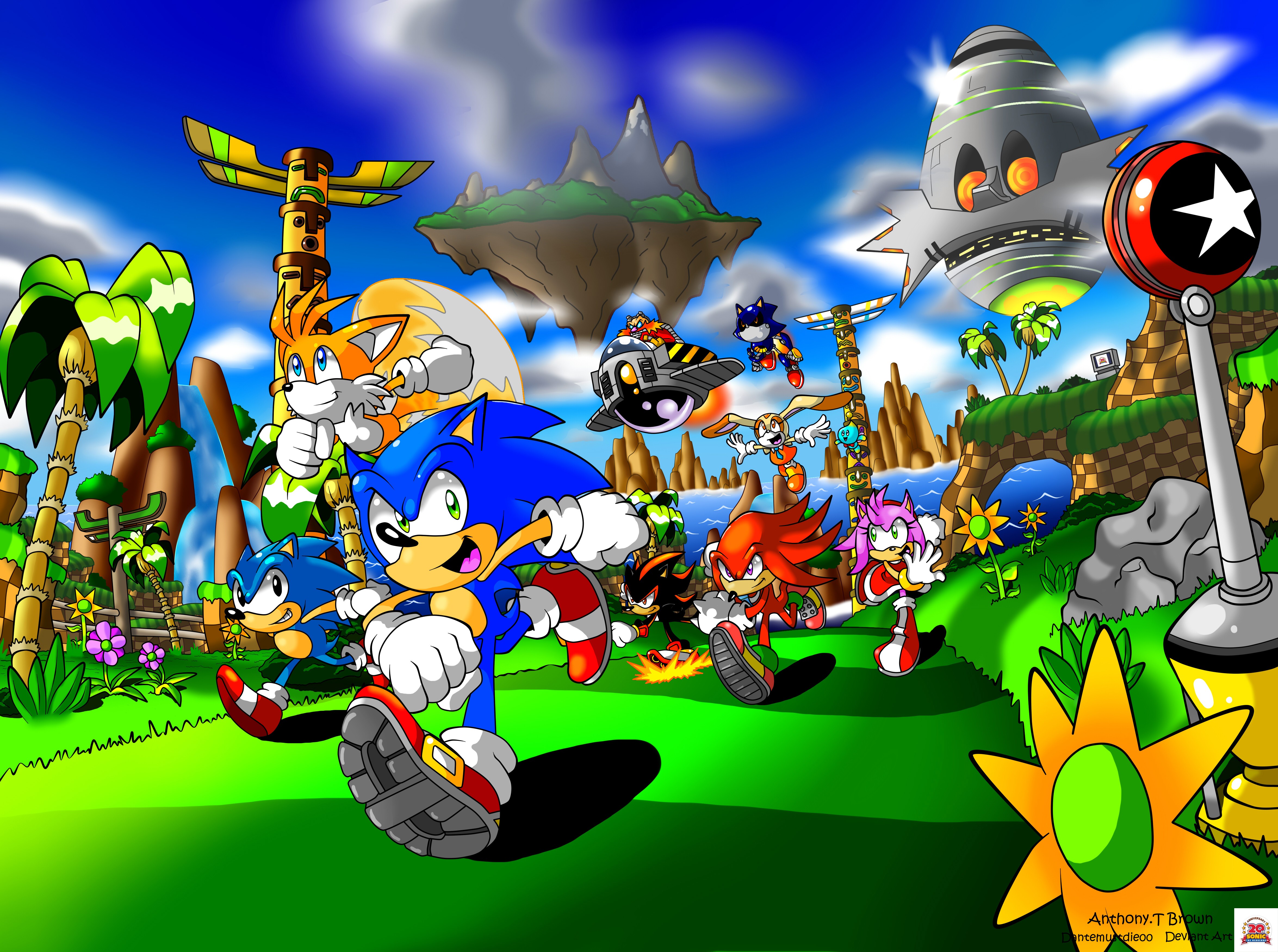 Sonic The Hedgehog Tails Character Knuckles Shadow The Hedgehog Cream Dr Robotnik Doctor Robotnik Me 4700x3500