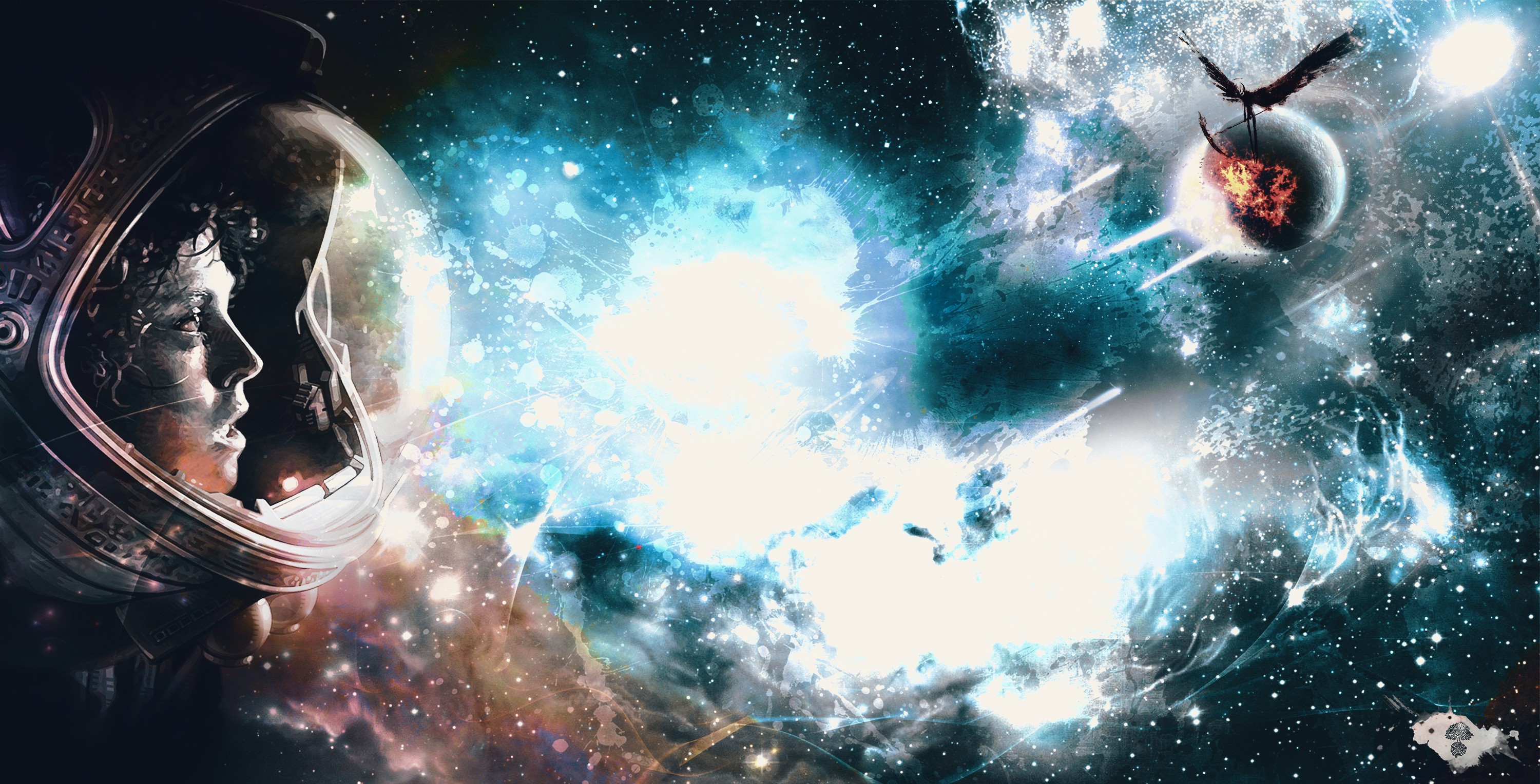 Space Art Space Astronaut Galaxy Planet Death Ellen Ripley 3000x1528