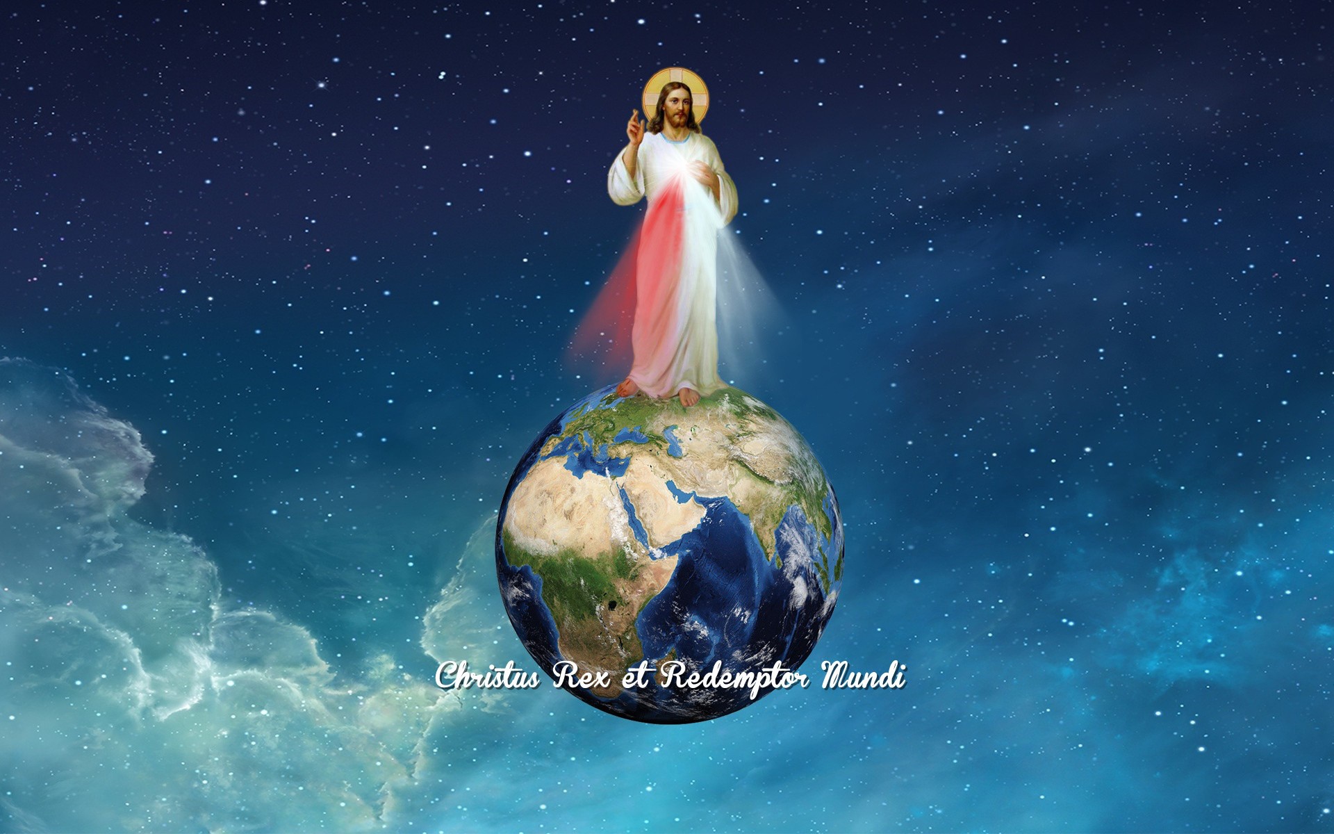 Jesus Christ Religion Christianity Space Earth 1920x1200
