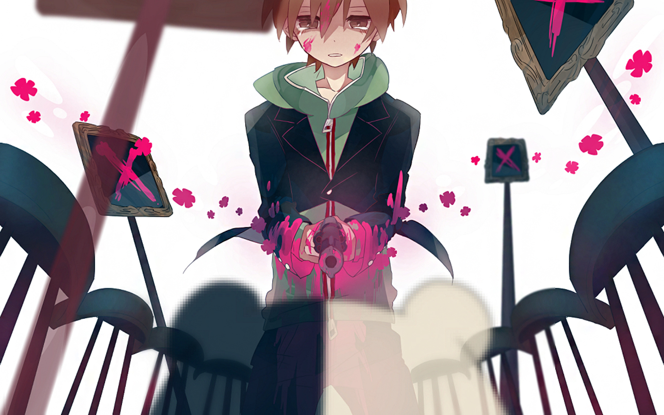 Danganronpa Makoto Naegi Monokuma Danganronpa 1366x854