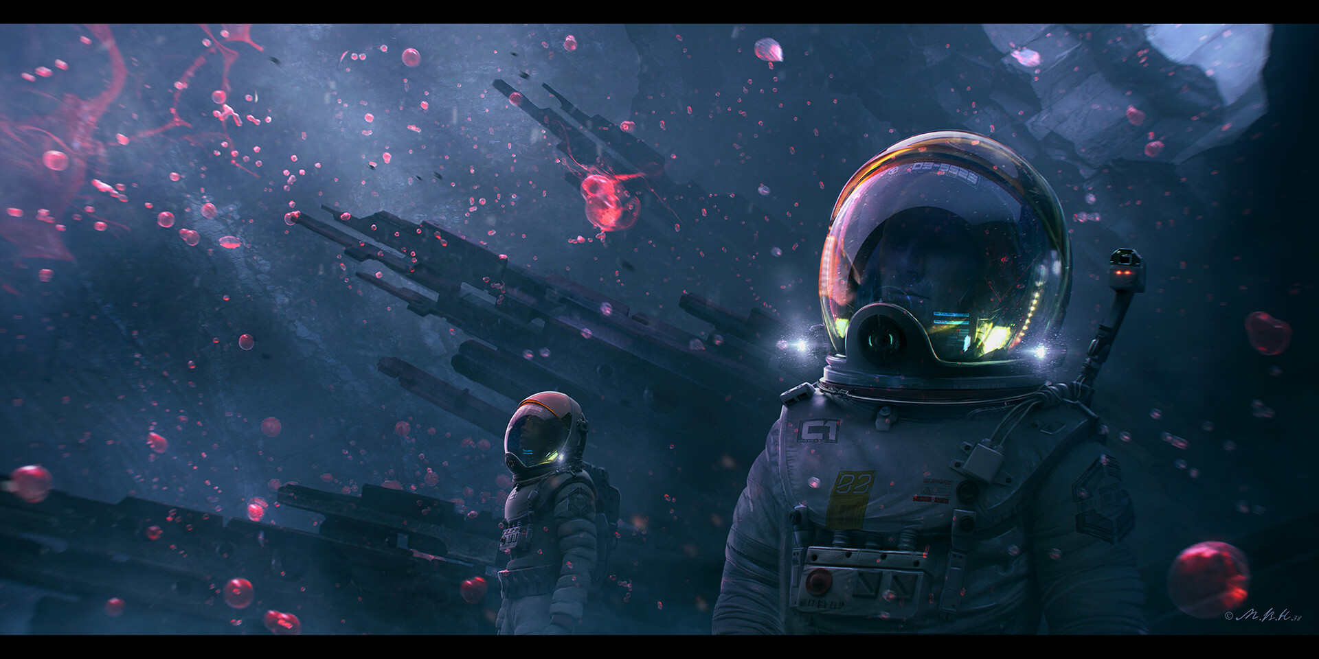 Artwork Digital Art Science Fiction Astronaut Space Vladimir Manyukhin 1920x960