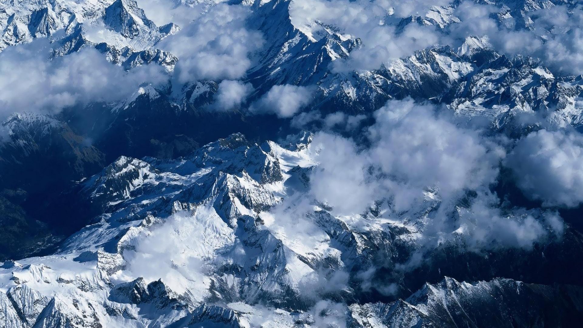 Alps Earth Mountain Snow Cloud Nature 1920x1080
