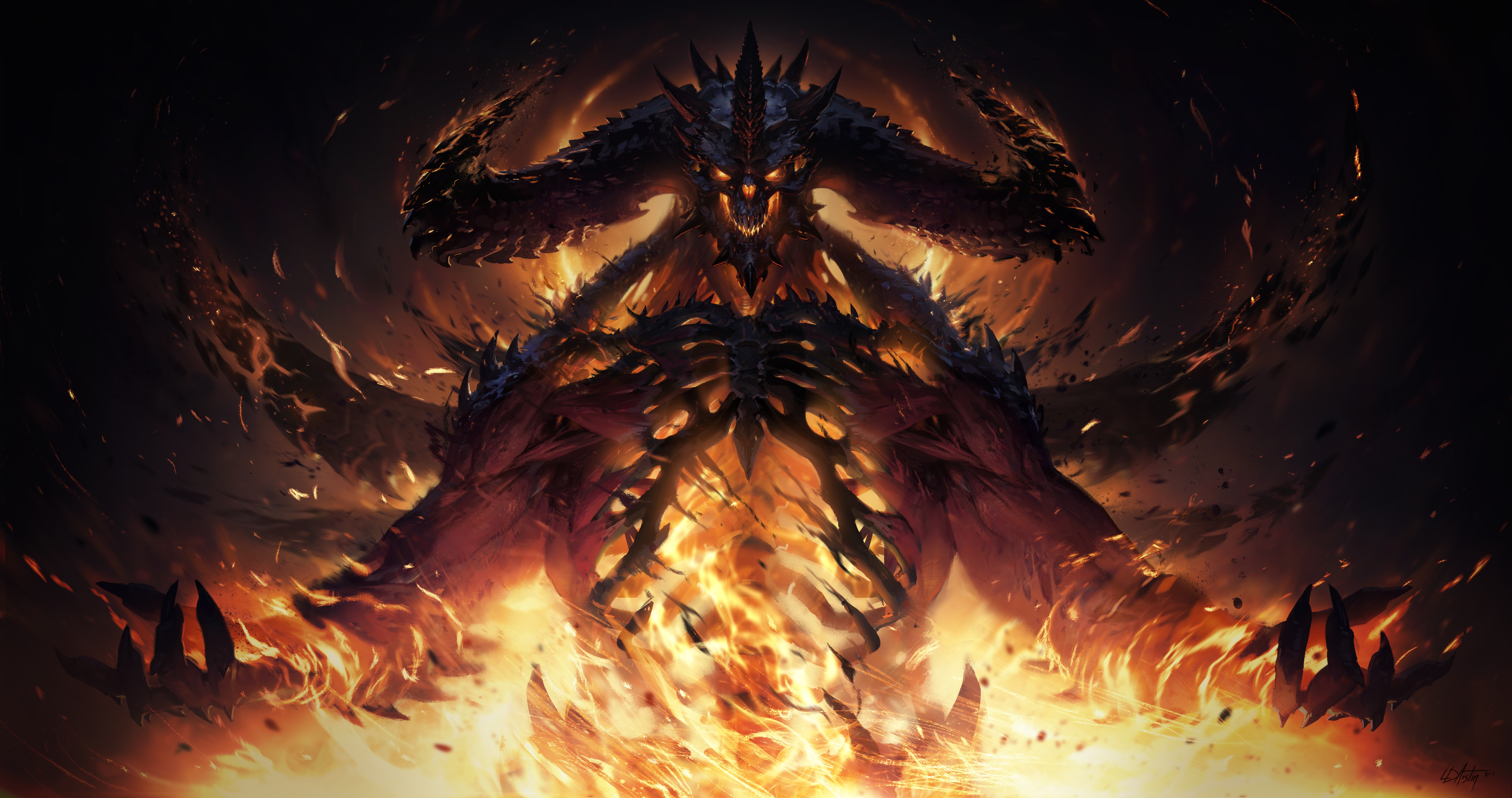 Diablo Diablo Immortal Blizzard Entertainment Video Game Art 10000x5278