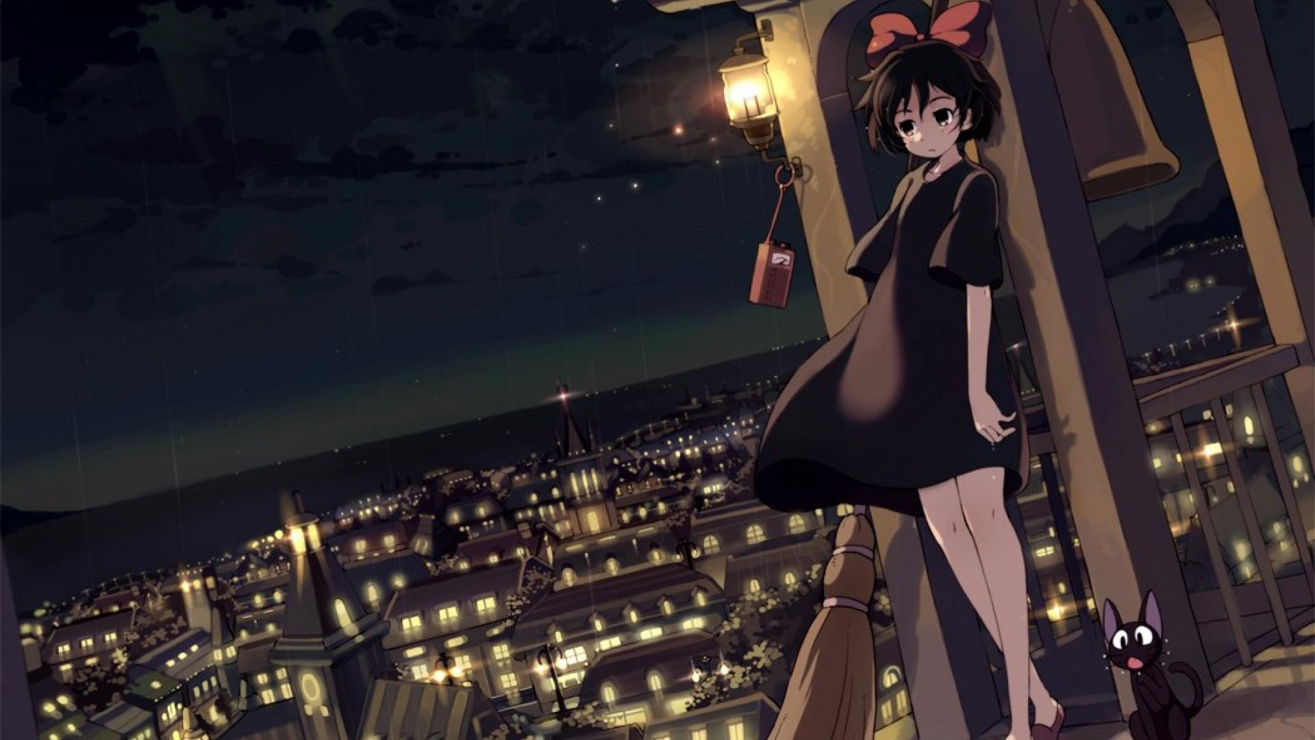 Studio Ghibli Kikis Delivery Service Anime Girls 1920x1080