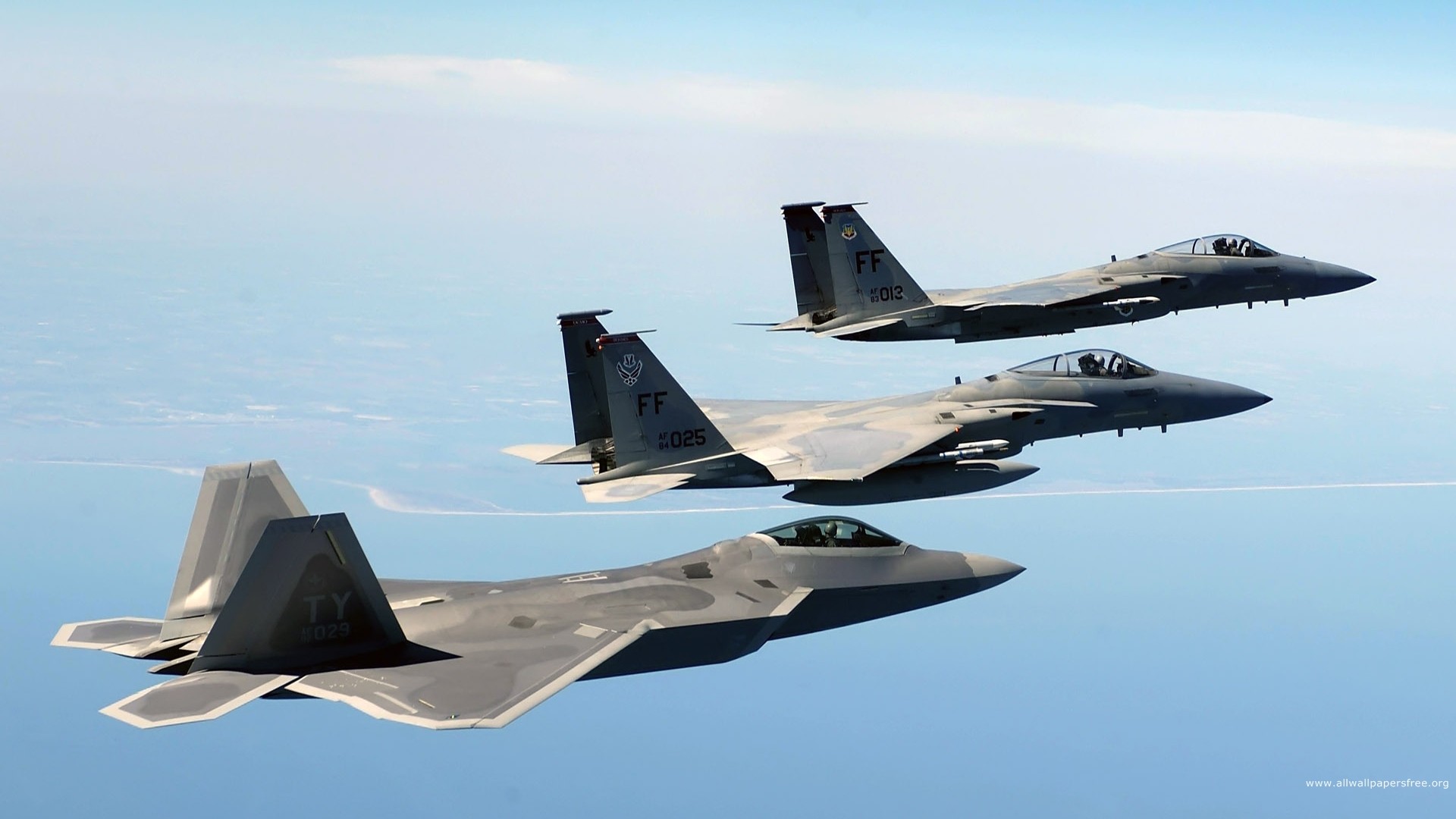Military Aircraft Airplane Sky Jets F22 Raptor F 15 Eagle Military Aircraft 1920x1080