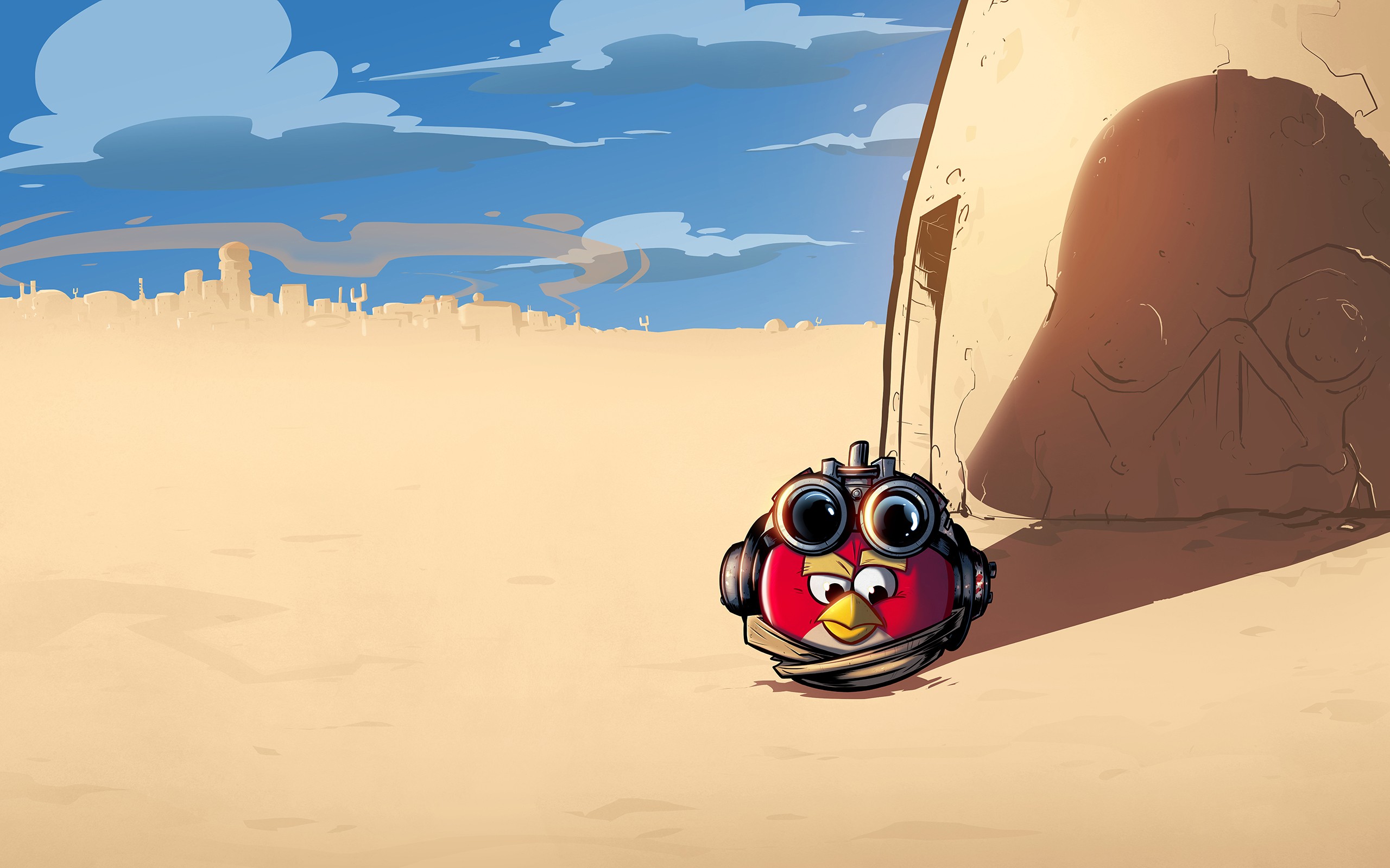 Star Wars Angry Birds Desert Tatooine Anakin Skywalker 2560x1600