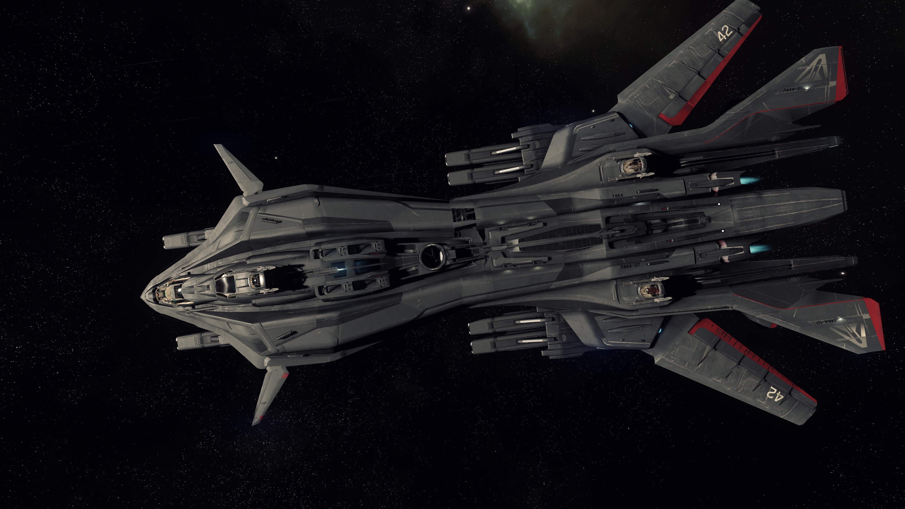 Star Citizen Retaliator Space Spaceship Robert Space Industries Aegis Dynamics 3840x2160