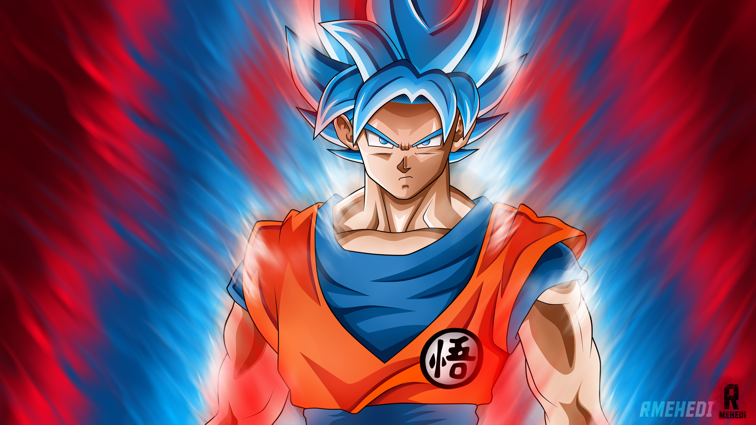Dragon Ball Super Son Goku Super Saiyajin Blue Super Saiyan Blue Dragon Ball 2560x1440