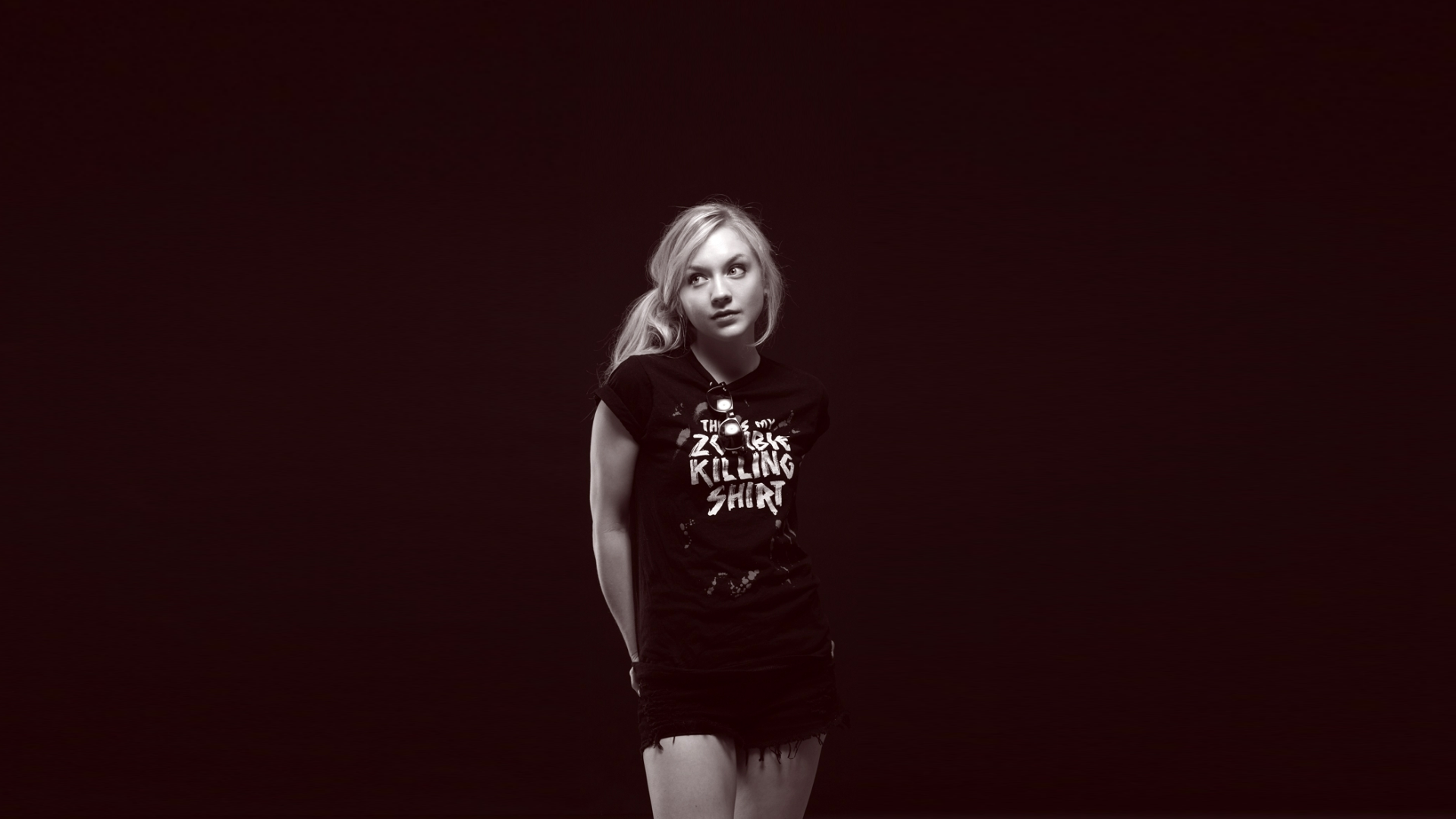 Women Actress Emily Kinney Blonde Dark 1920x1080