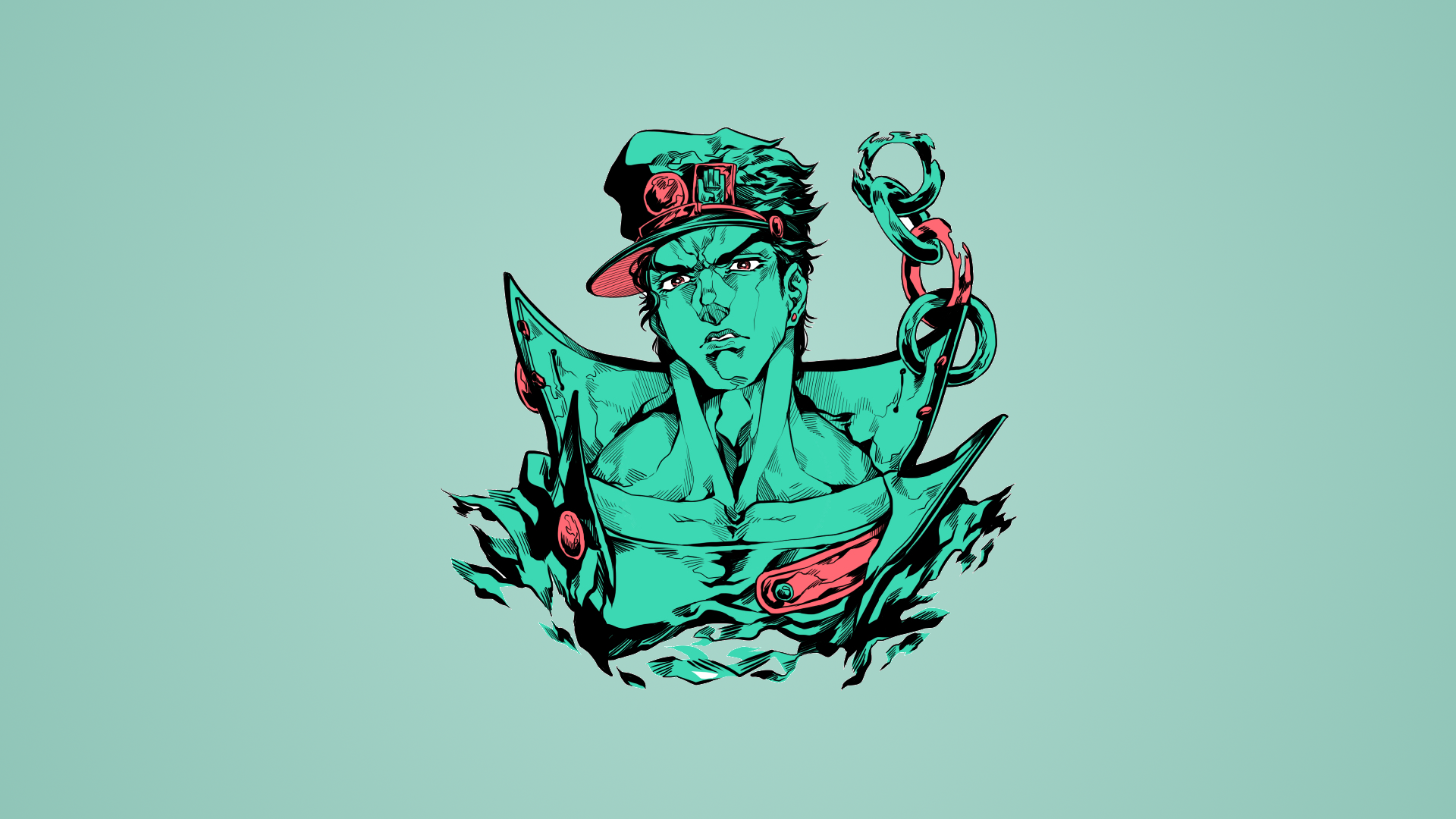 JoJos Bizarre Adventure Stardust Crusaders Jotaro Kujo Turquoise 1920x1080