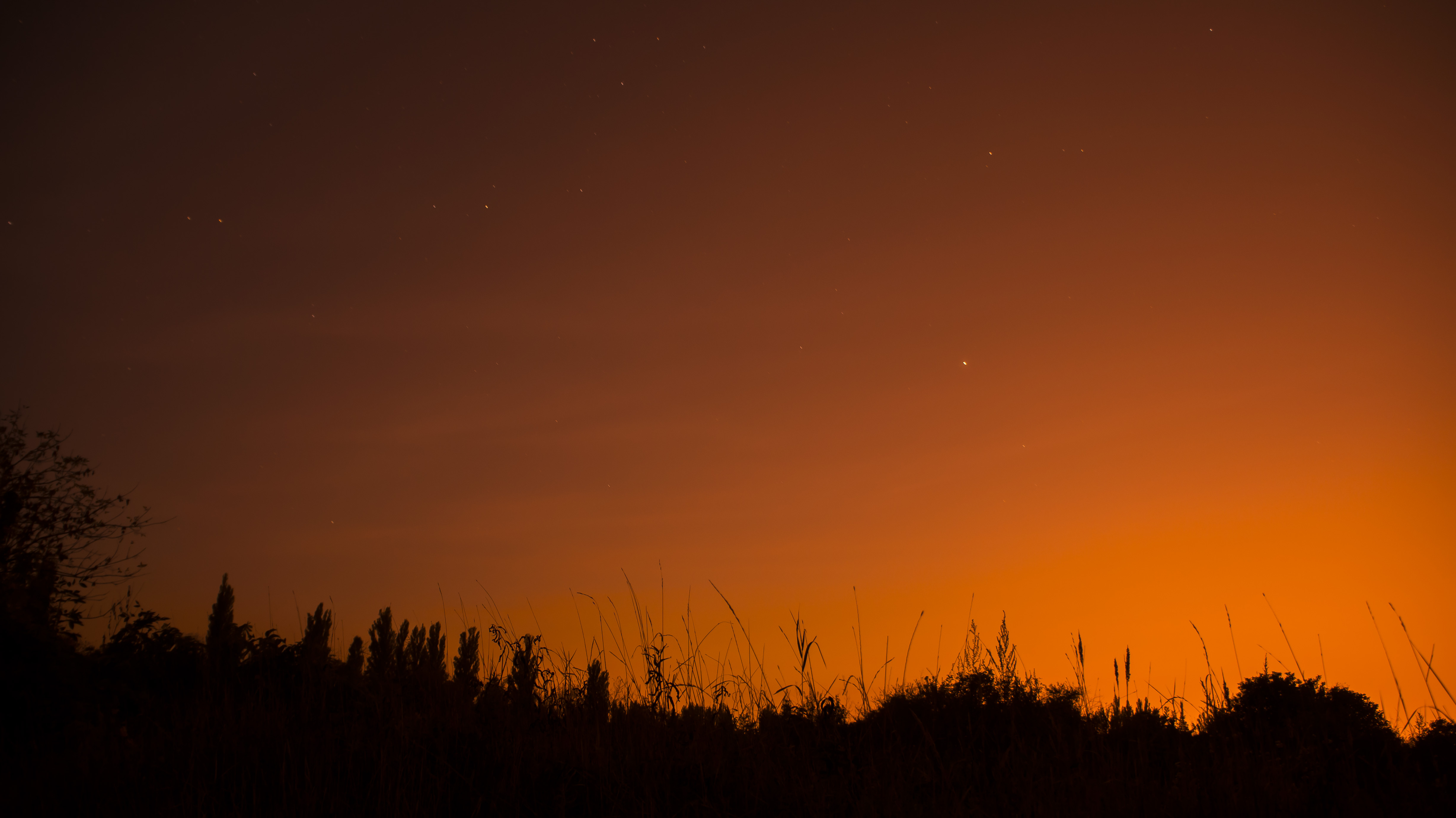 Nature Sunset Landscape Shade Long Exposure Clear Sky Stars 4912x2760