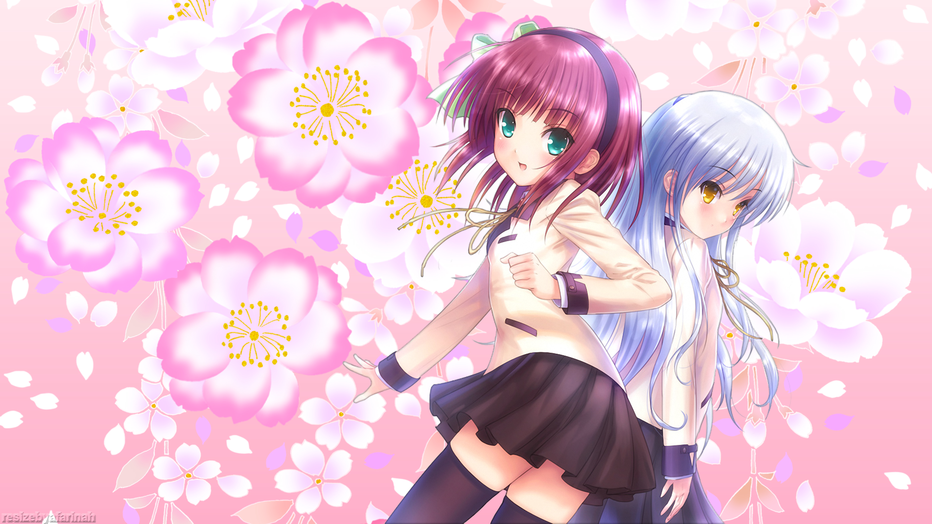 Anime Girls Anime Angel Beats Tachibana Kanade Nakamura Yuri 1920x1080