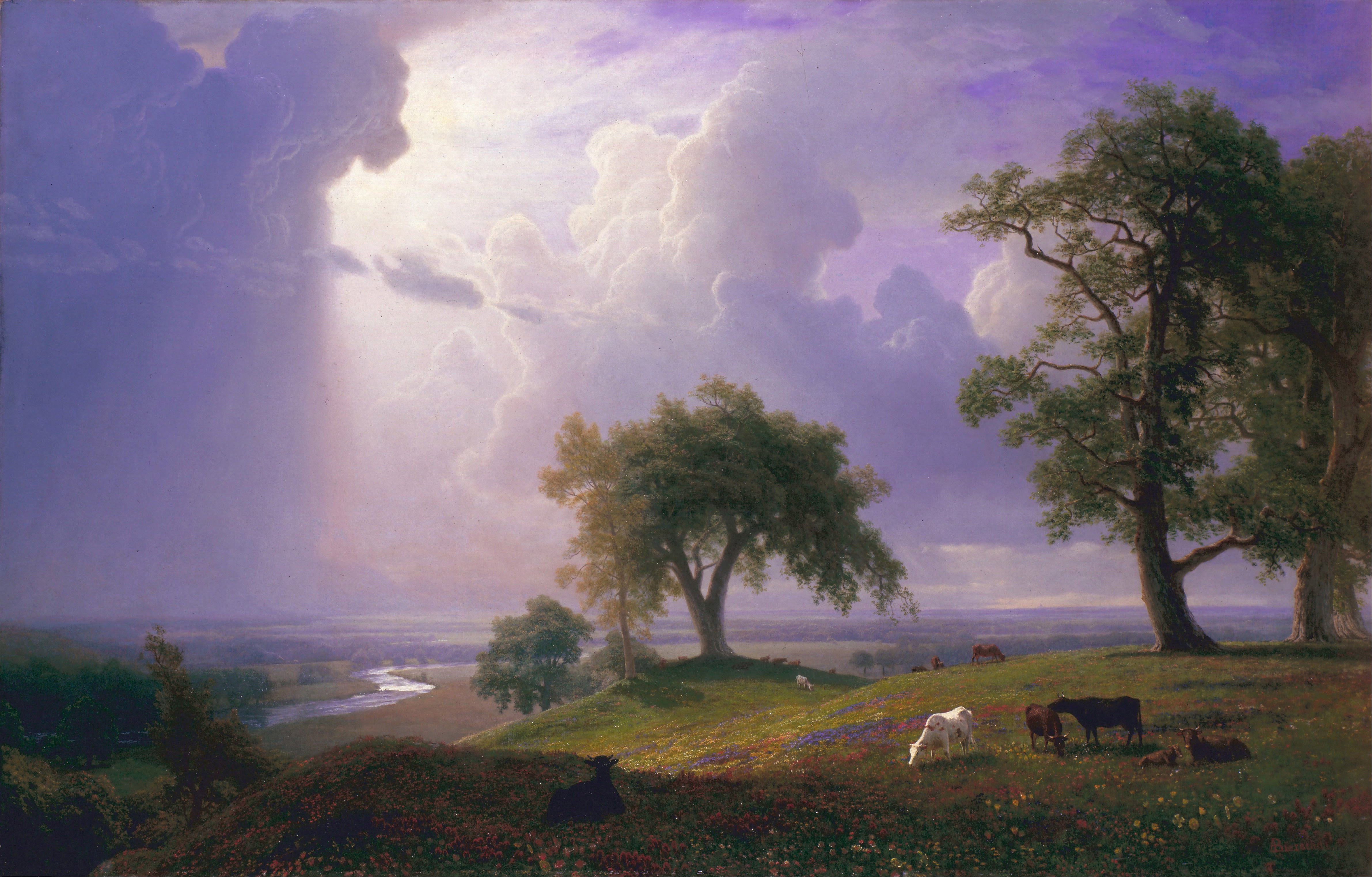 California Spring Albert Bierstadt Classical Art Classic Art Painting 4765x3047