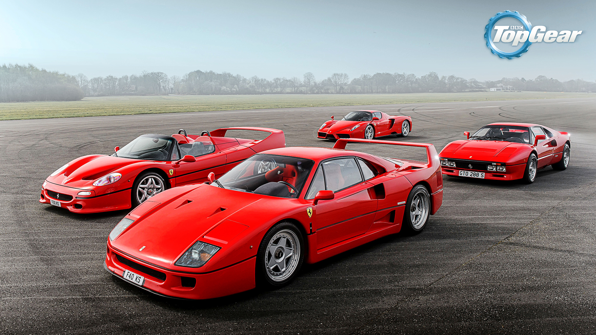 Top Gear Ferrari F40 Ferrari F50 Ferrari 288 GTO 1920x1080