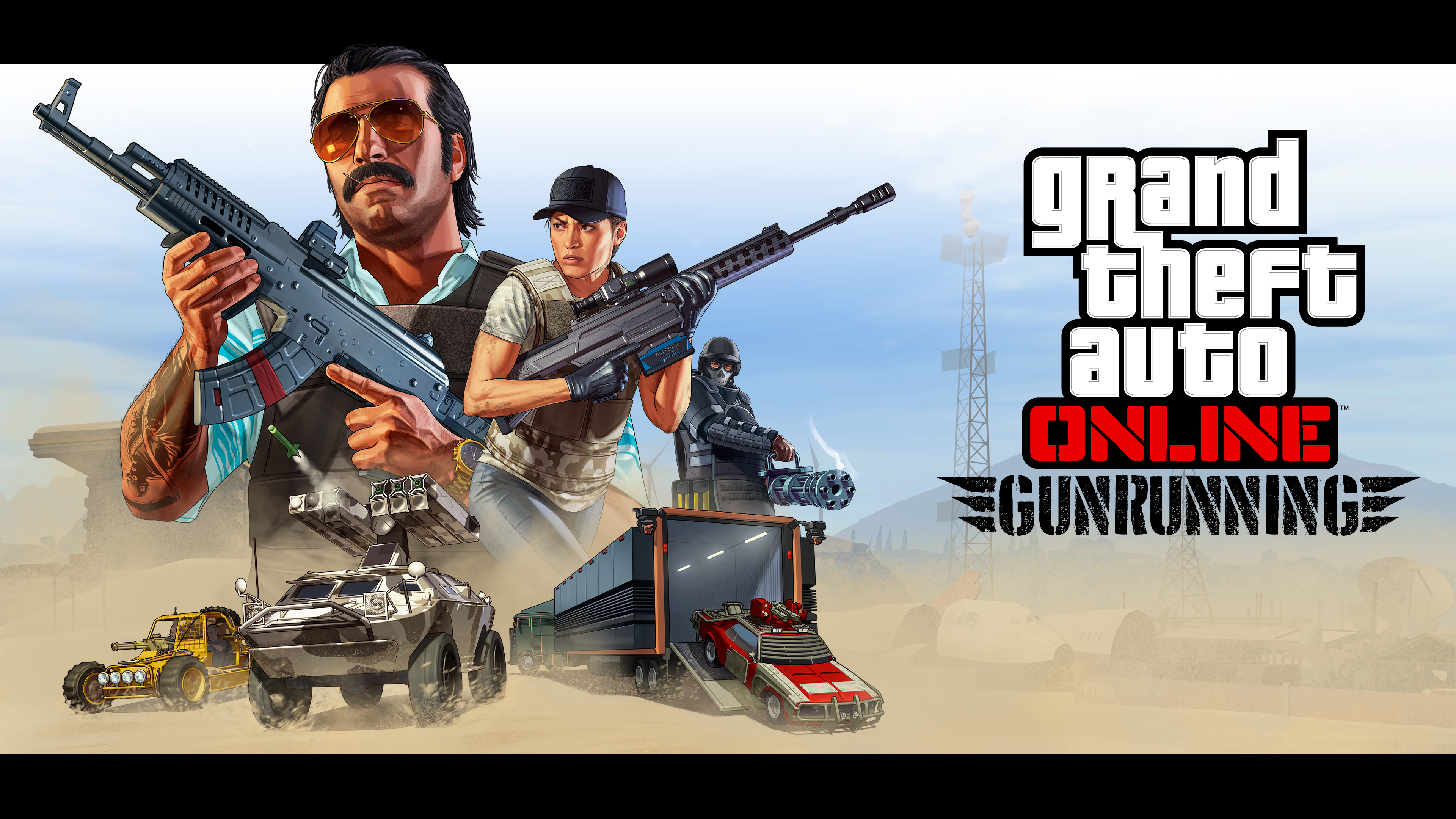 Grand Theft Auto V Grand Theft Auto Online DLC Tank Military War Rockstar Games 3840x2160