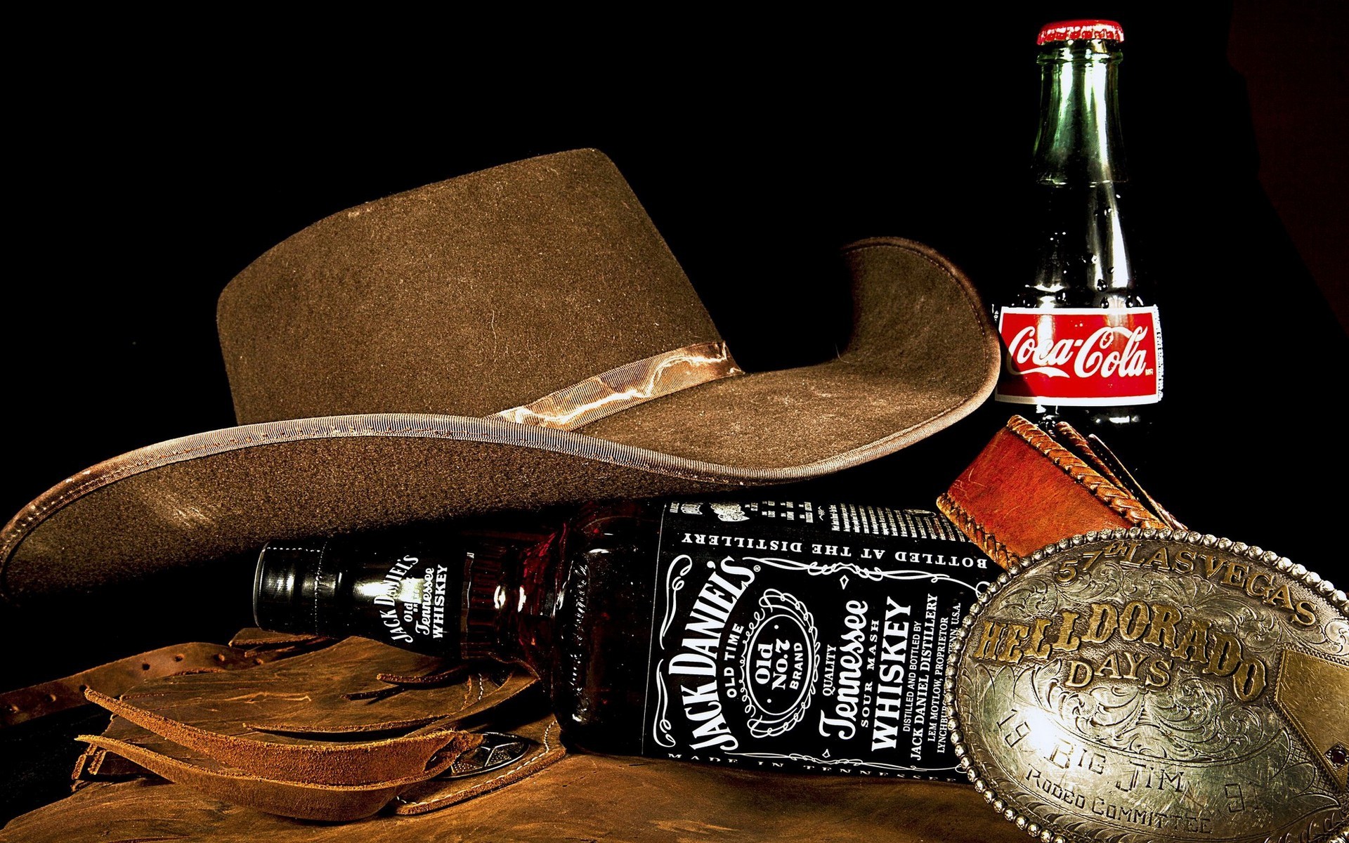 Drink Jack Daniels Coca Cola Cowboy Hats 1920x1200