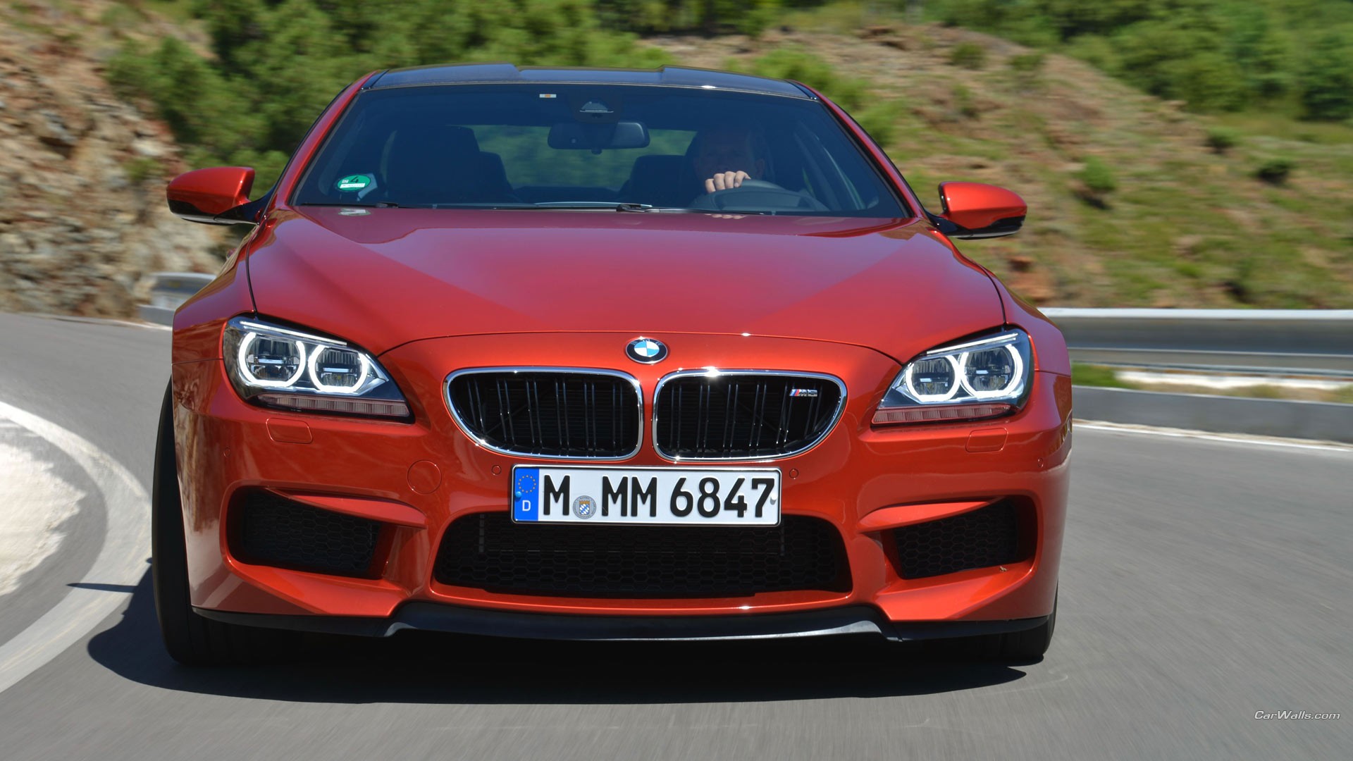 BMW M6 Coupe BMW Red Cars Road Vehicle BMW 6 Series BMW F12 F13 F06 1920x1080