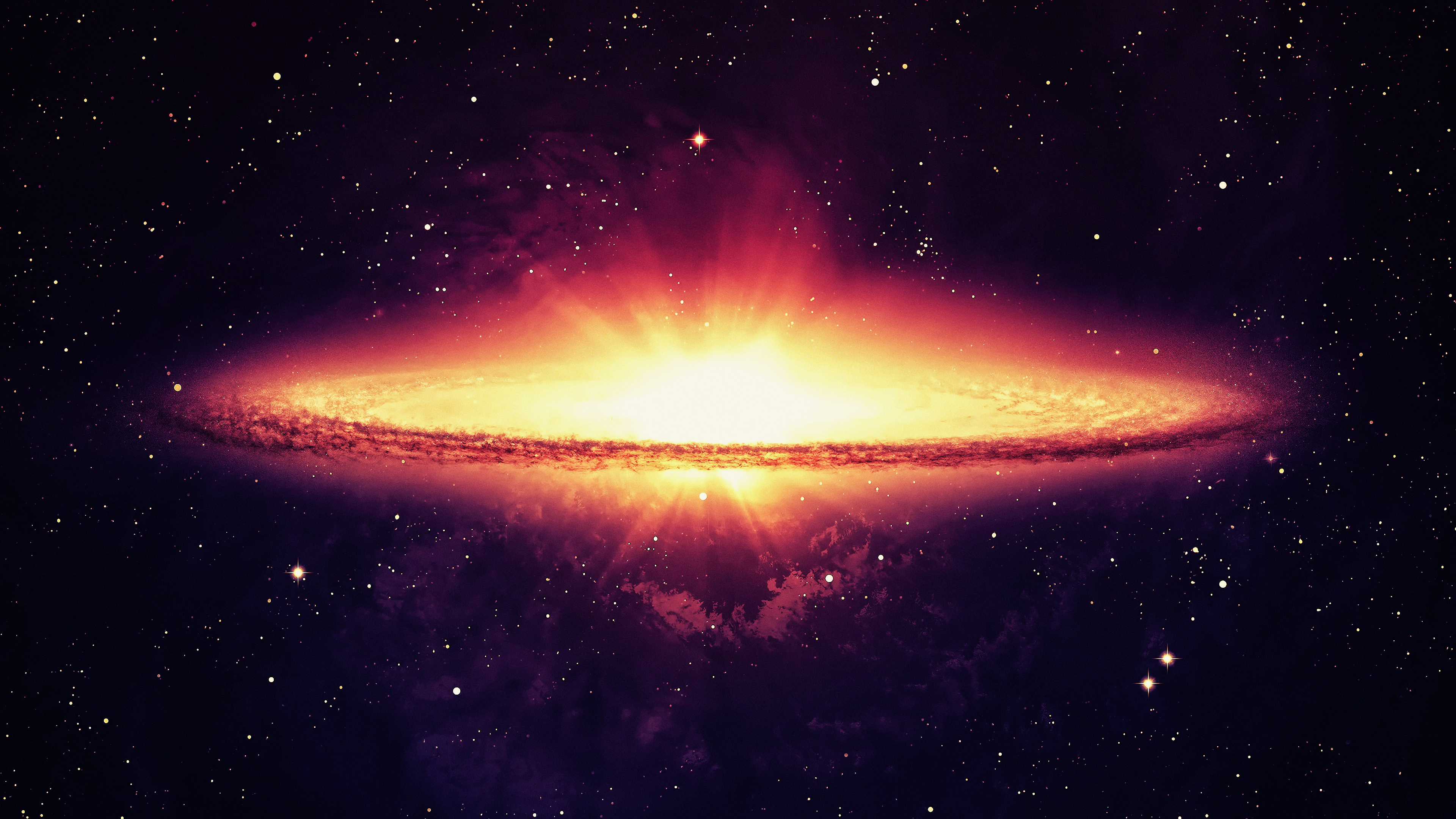 Galaxy Space Stars Universe Spacescapes Nebula 3840x2160