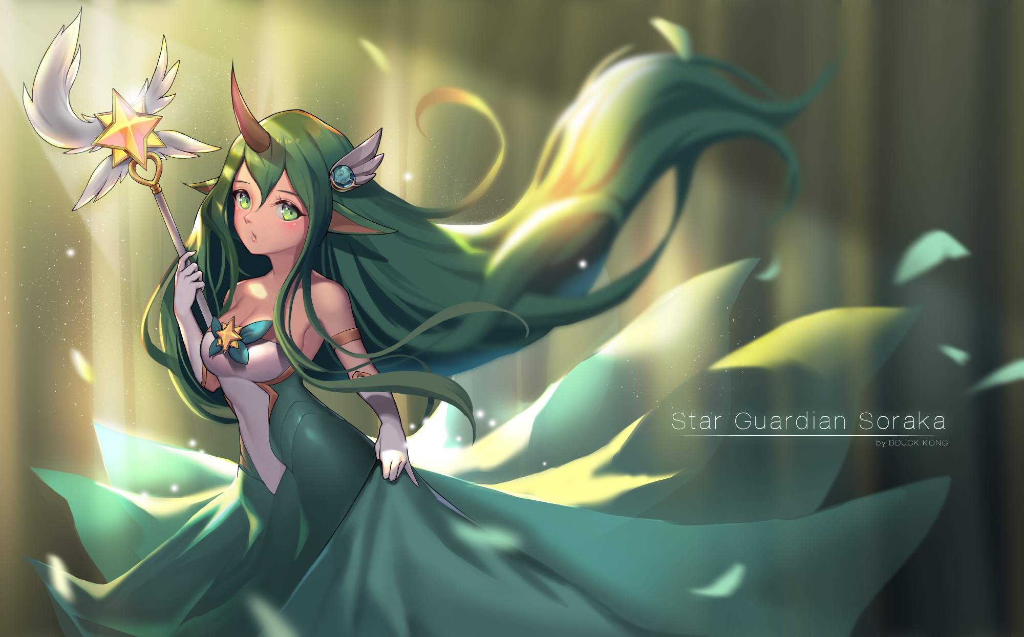 Anime Anime Girls League Of Legends Soraka Soraka League Of Legends Armpits Blush 2000x1244