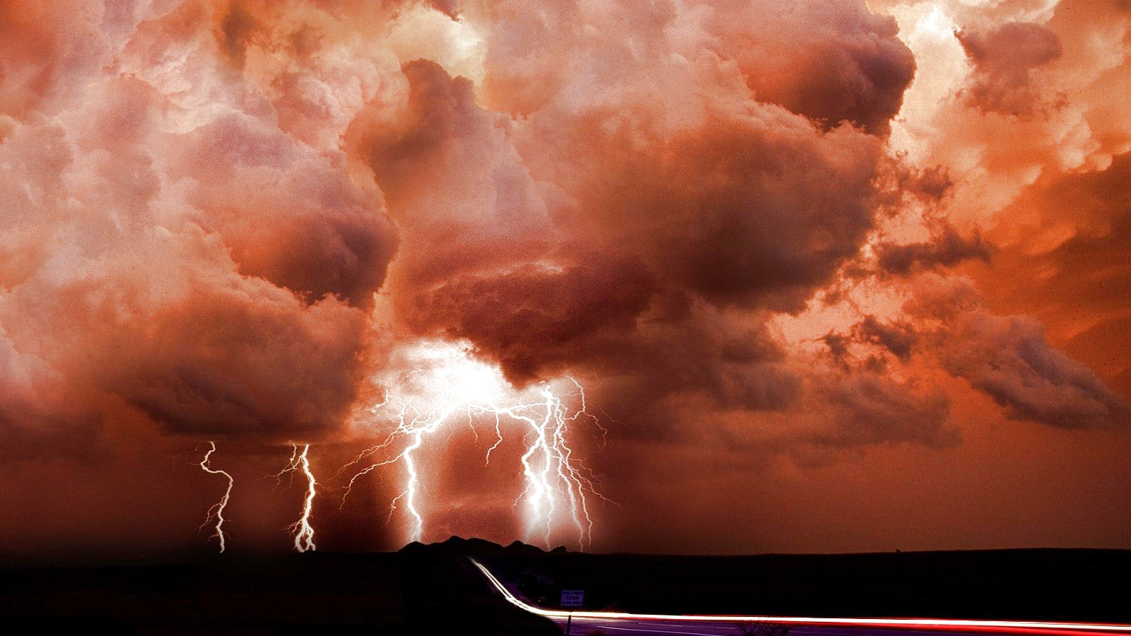 Cloud Lightning Storm Thunderstorm 1600x900