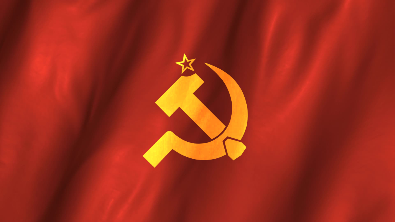 Communism Socialism Red Flag USSR Hammer And Sickle 1366x768