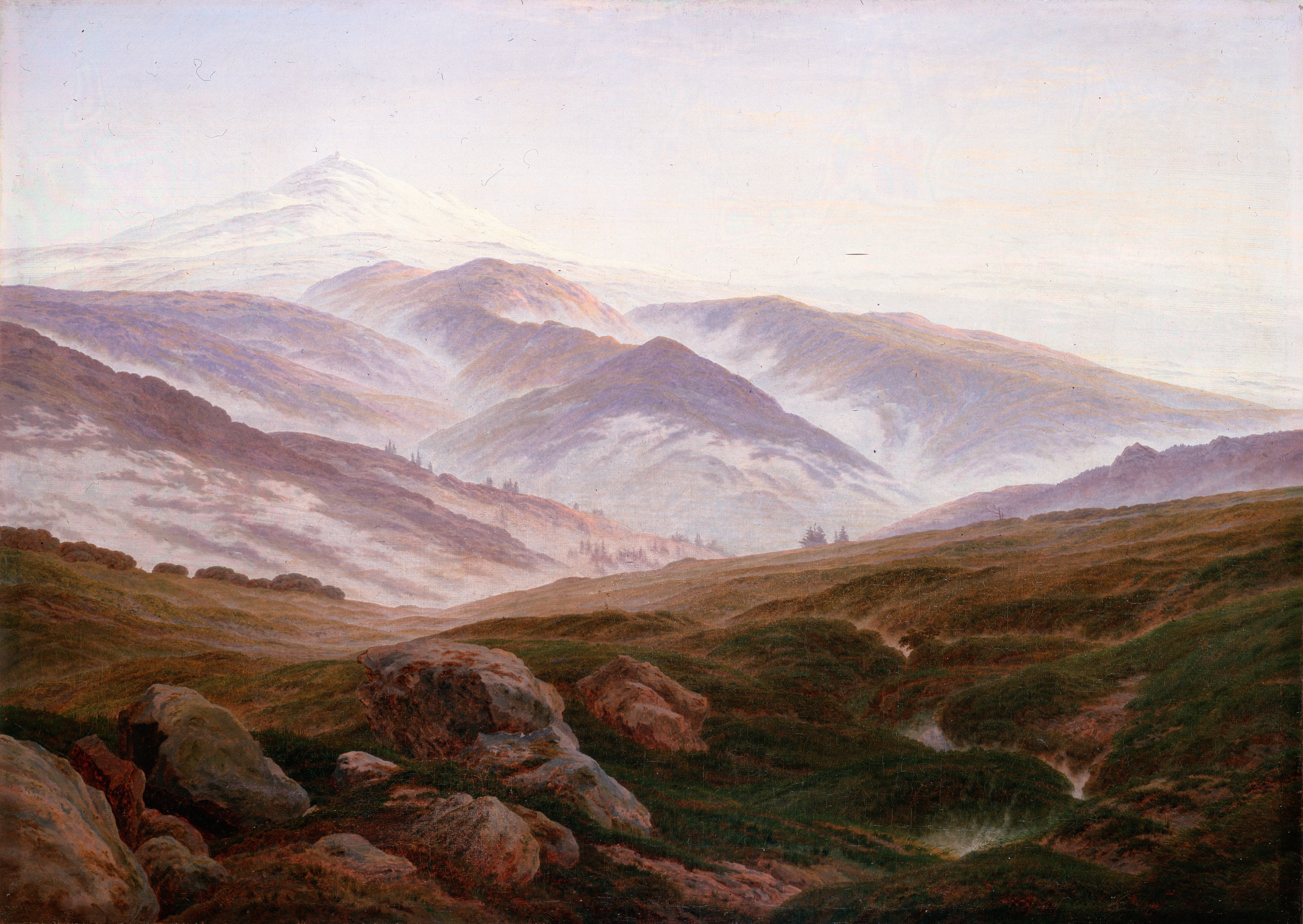 Landscape Painting Caspar David Friedrich 5280x3744