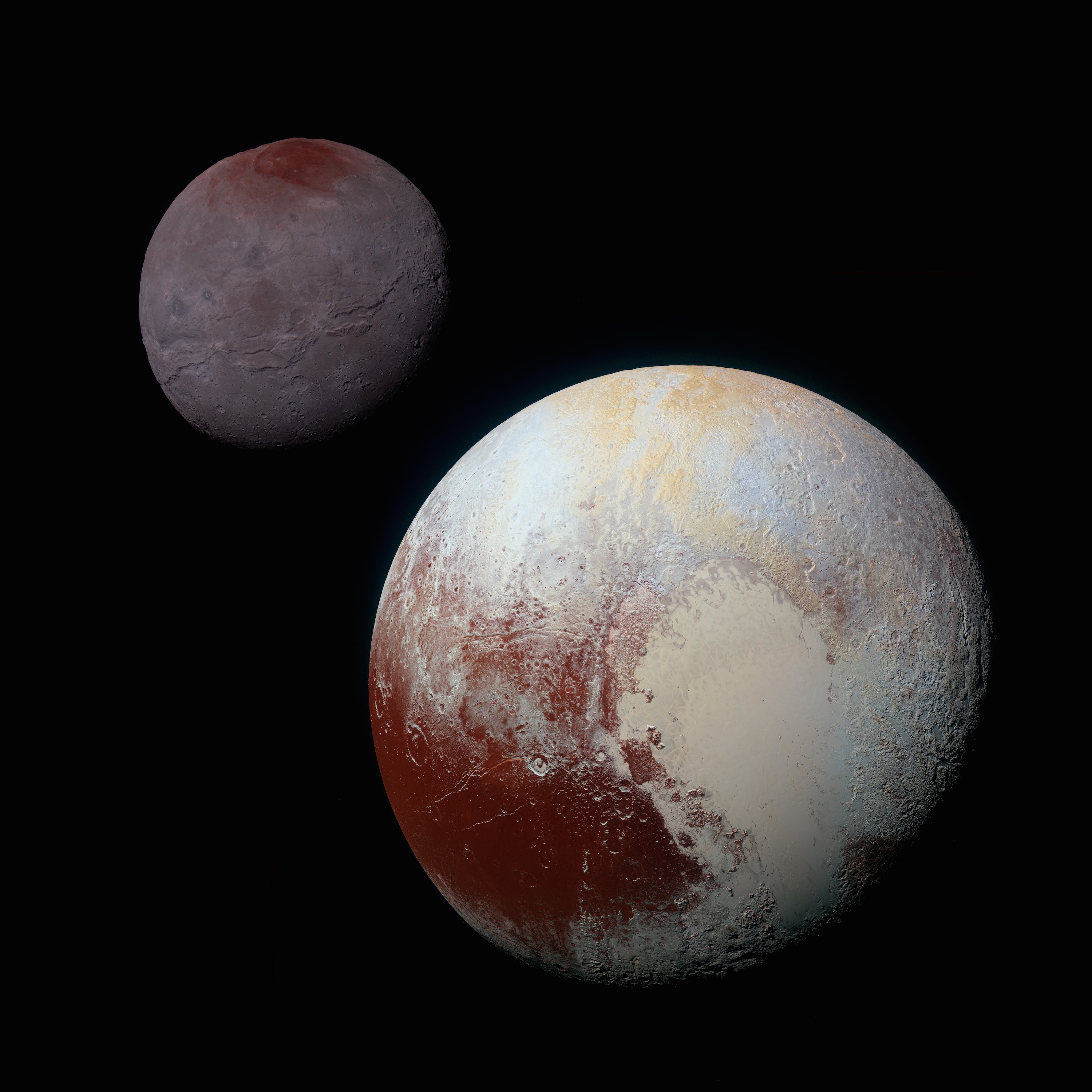 Charon Solar System Universe Astronomy Space Pluto 3000x3000