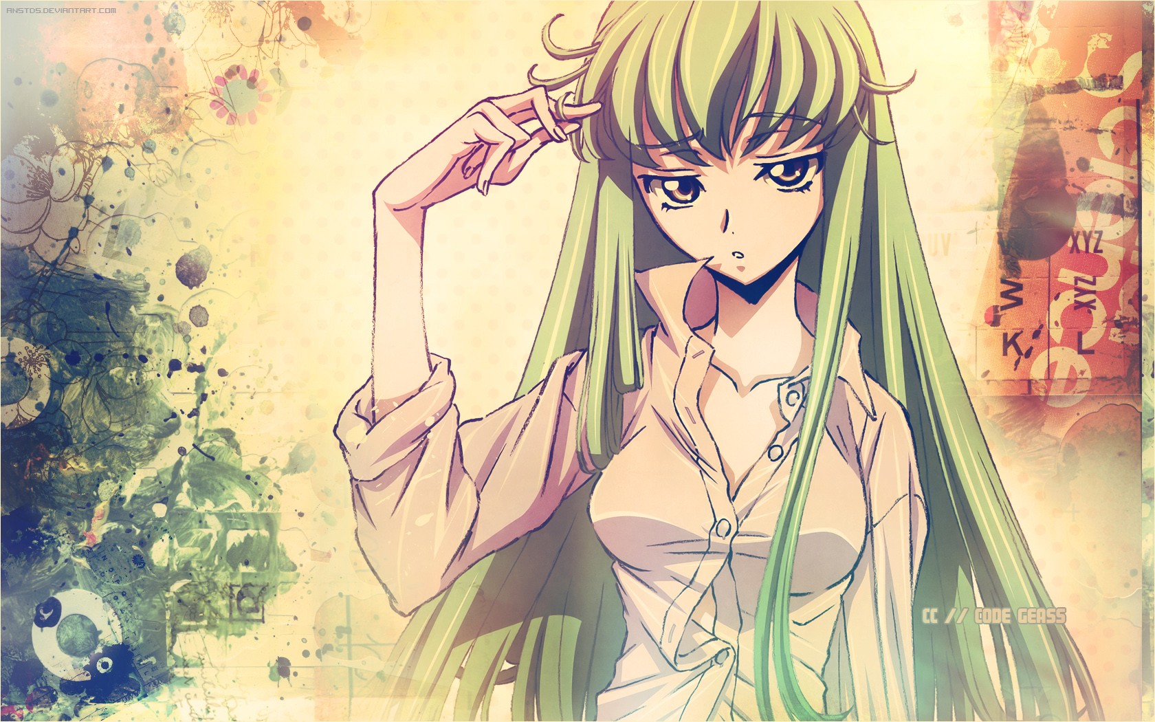 Code Geass C C Anime Girls Green Hair Anime 1680x1050