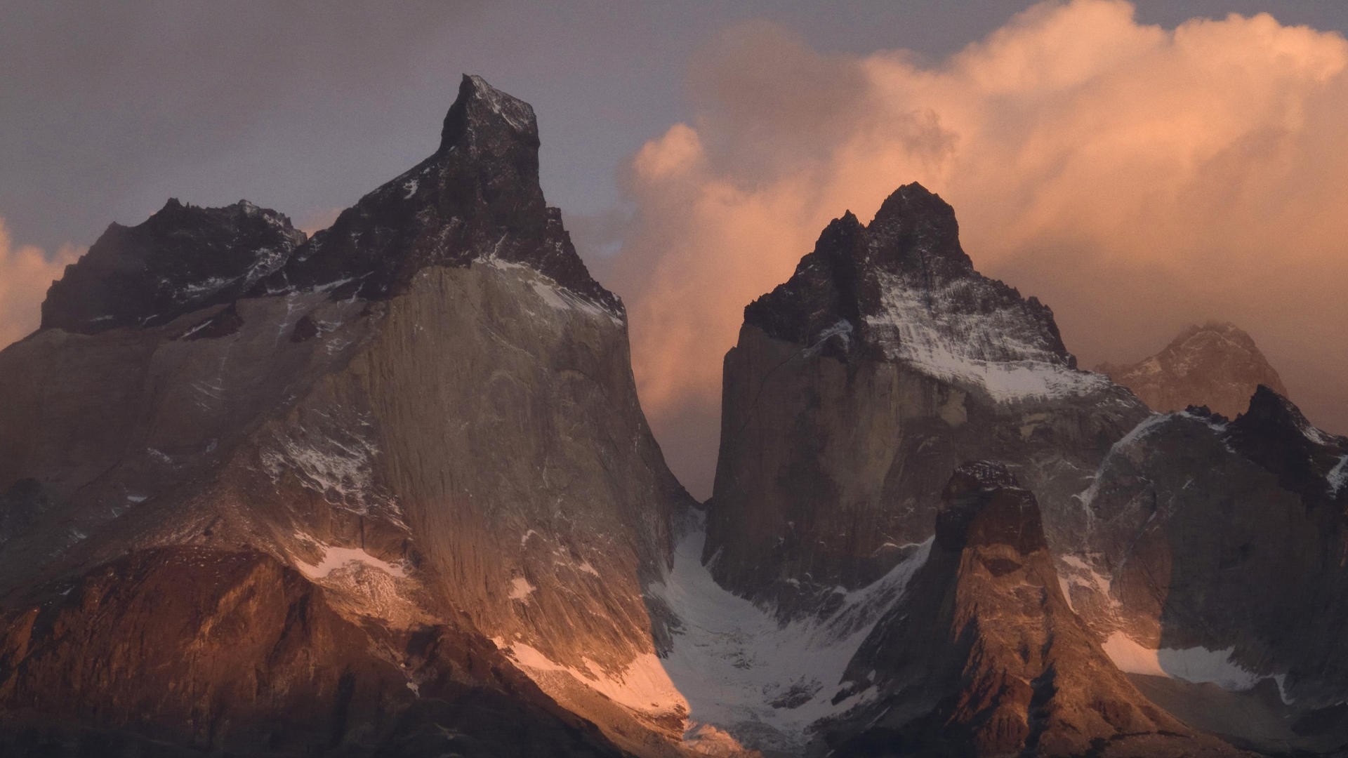 Mountains Nature Torres Del Paine Patagonia Cliff Landscape 1920x1080