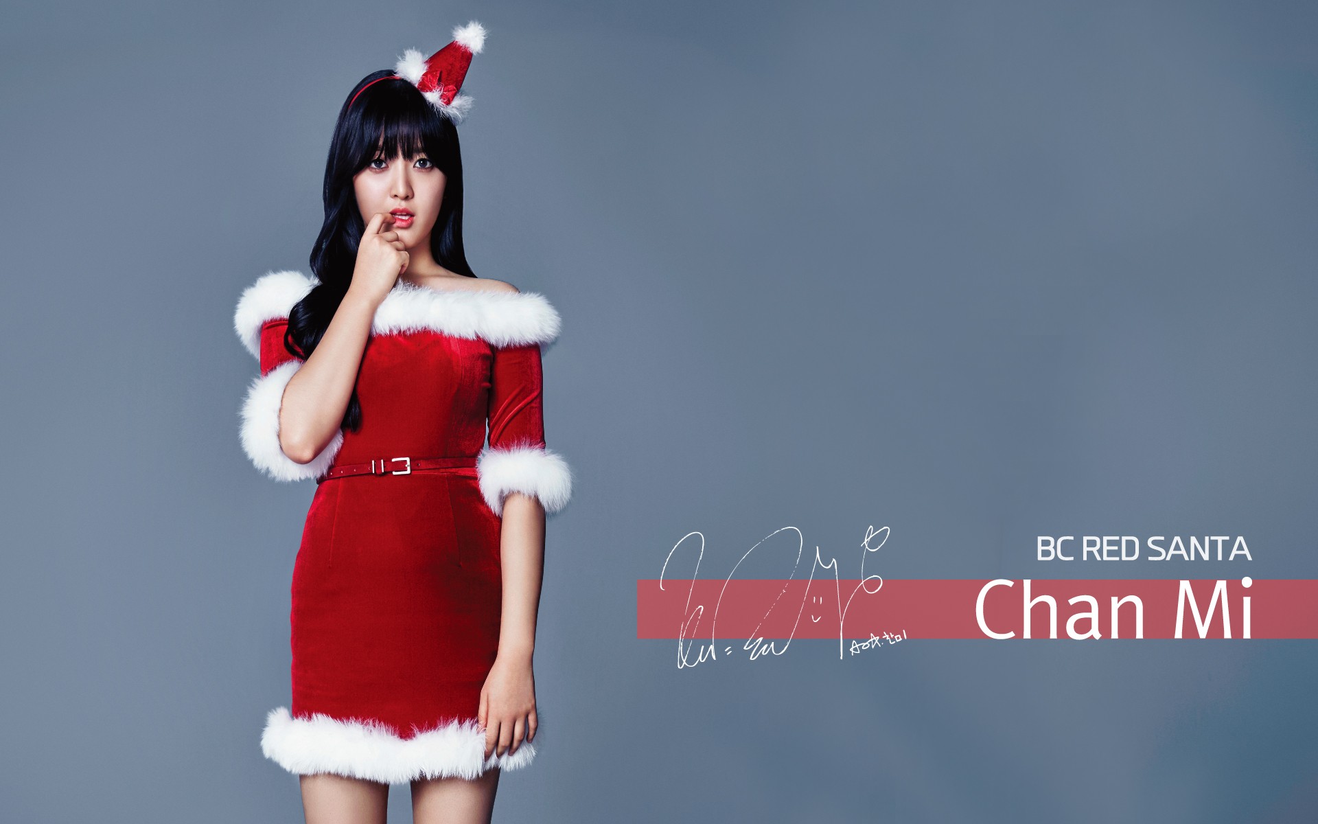 AOA Christmas K Pop Chanmi 1920x1200