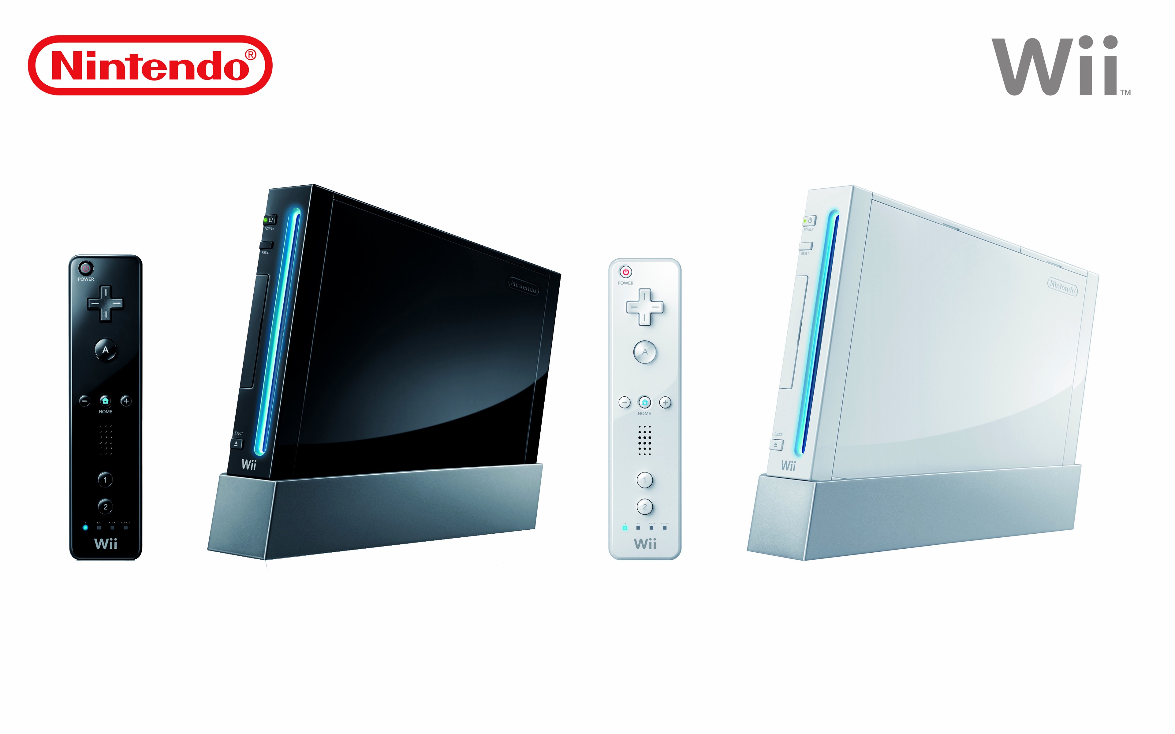 Wii Consoles Nintendo Video Games Simple Background 3840x2400