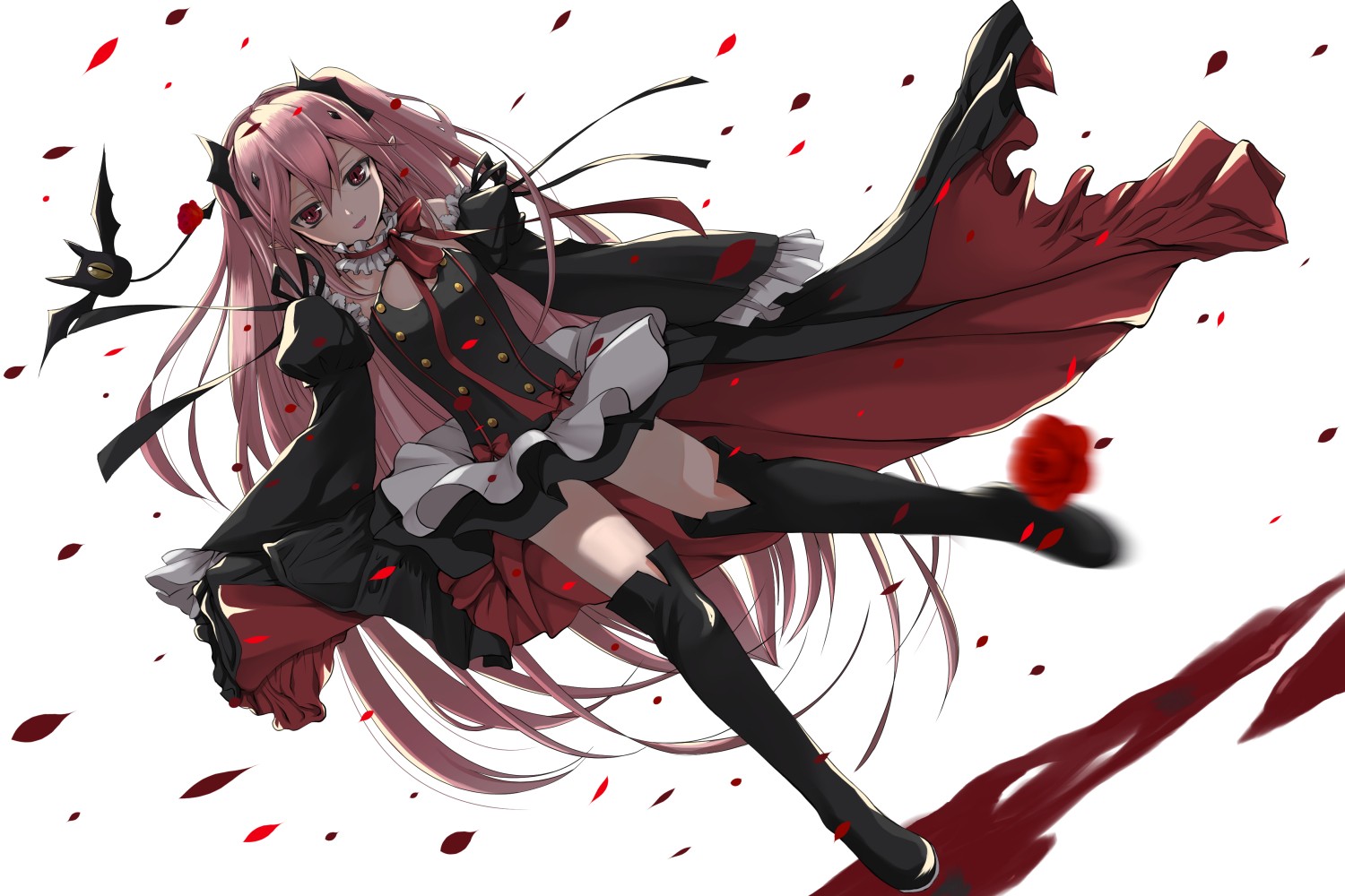 Halloween White Background Vampires Cloaks Bats Owari No Seraph Krul Tepes 1500x1000